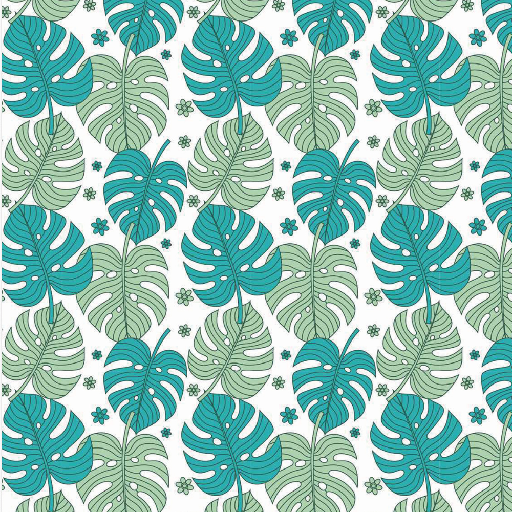 Printed Cardstock |  12 X 12inch |  Monstera Vista | 250gsm | 1Sheet