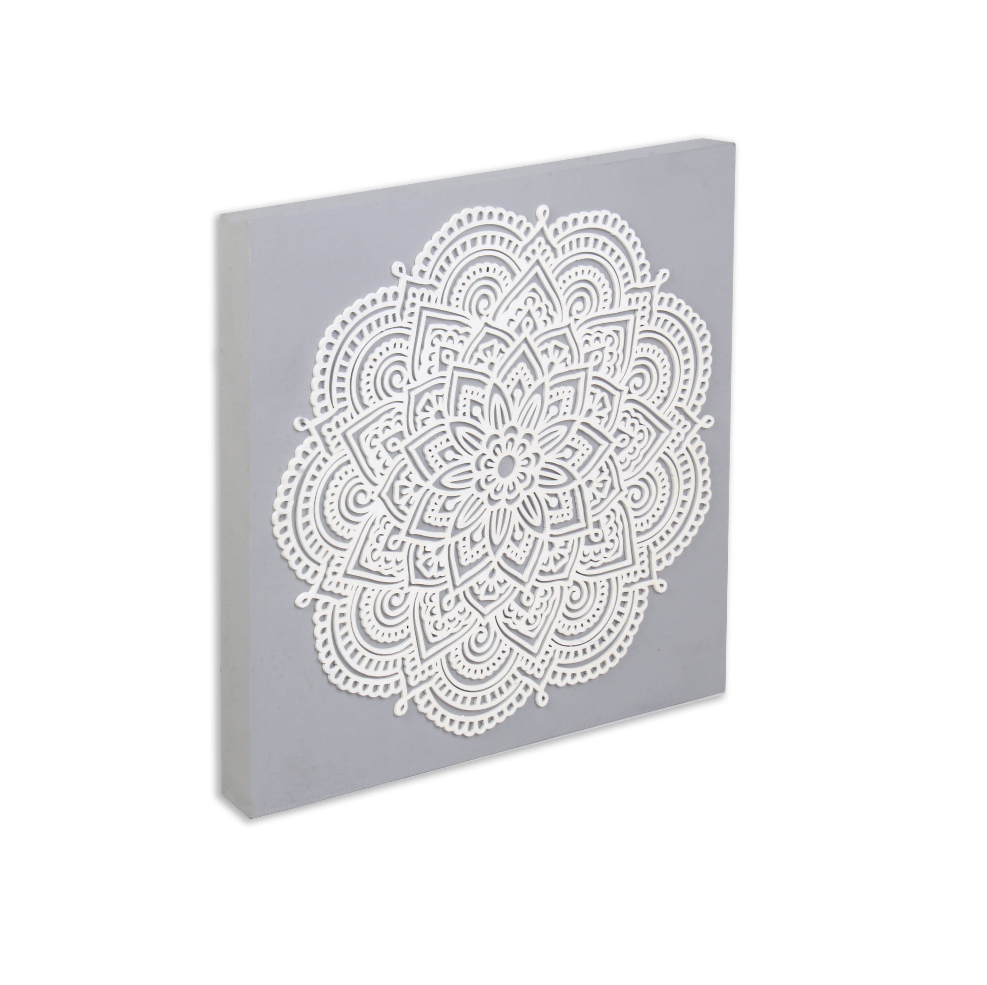 Wall Decor Floral Mandala Approx H12 X L12 X D0.78inch 1pc