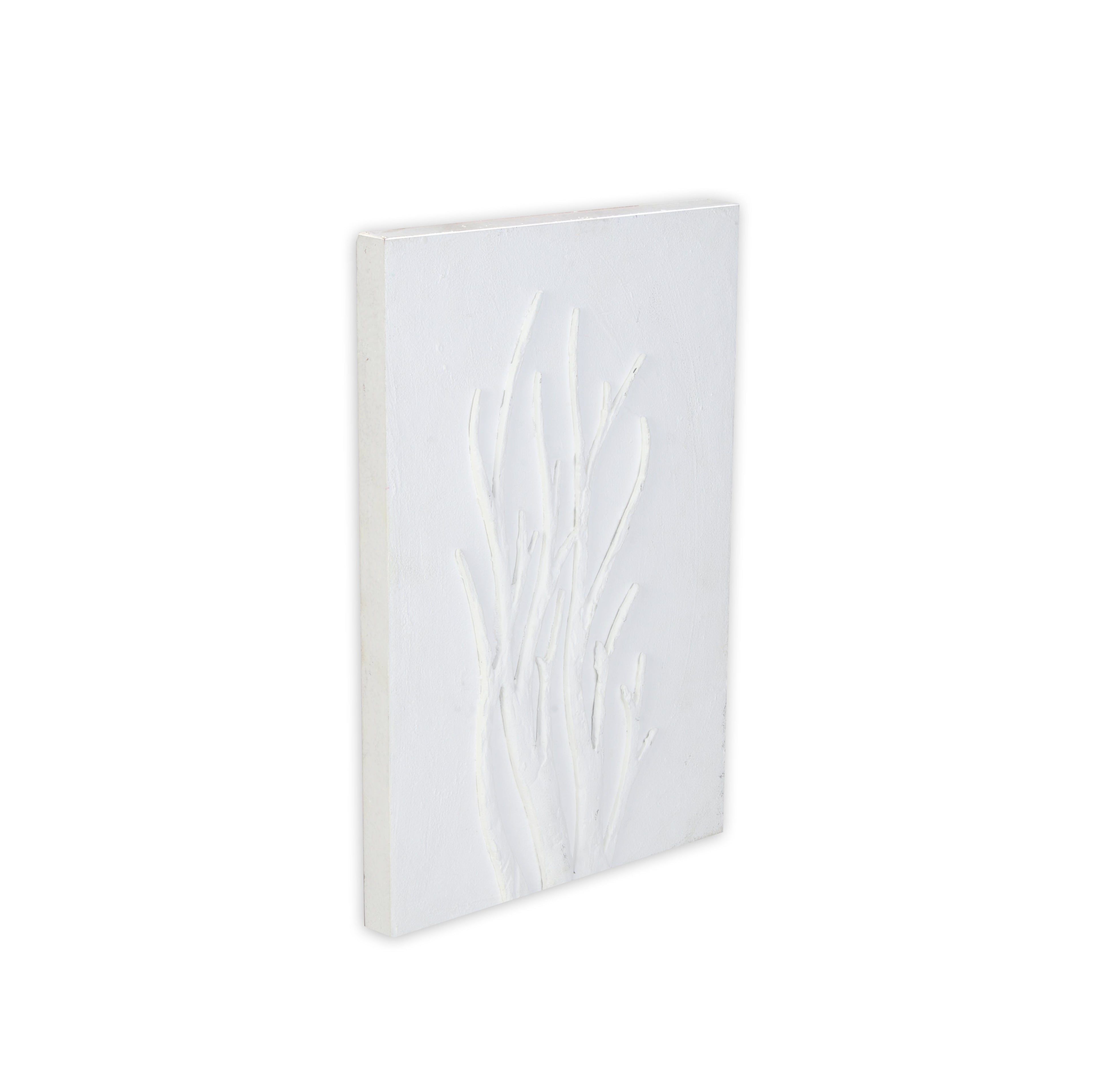 Wall Decor Sculpture Painting Winter Tree Art Approx H24 X L12 X D0.78inch 1pc