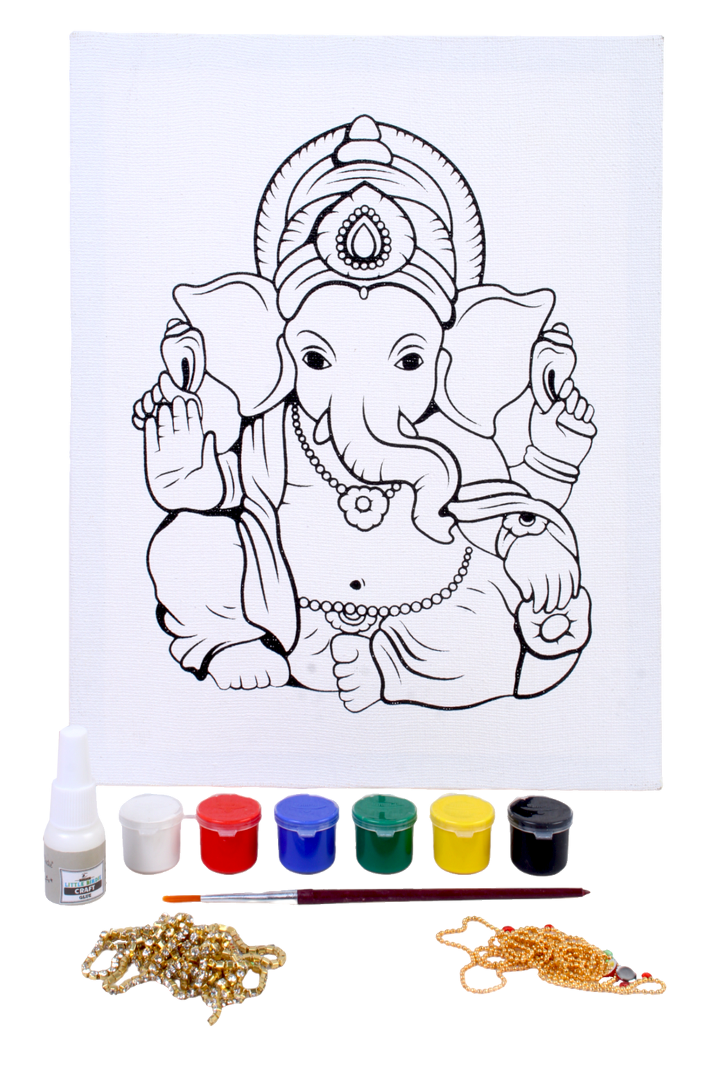 DIY Ganesha Canvas Paint & Decorative Kit