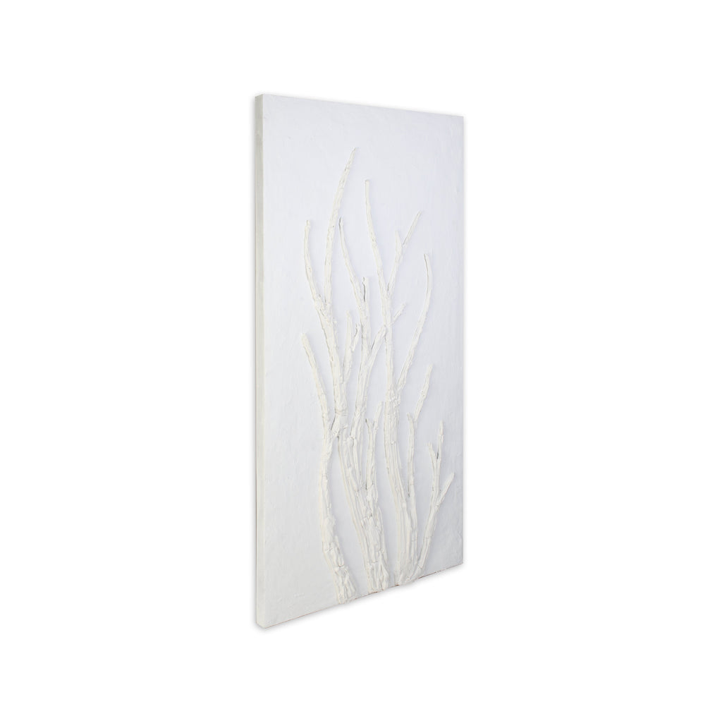 Wall Decor Sculpture Painting Winter Tree Art Approx H48 X L24 X D0.98inch 1pc