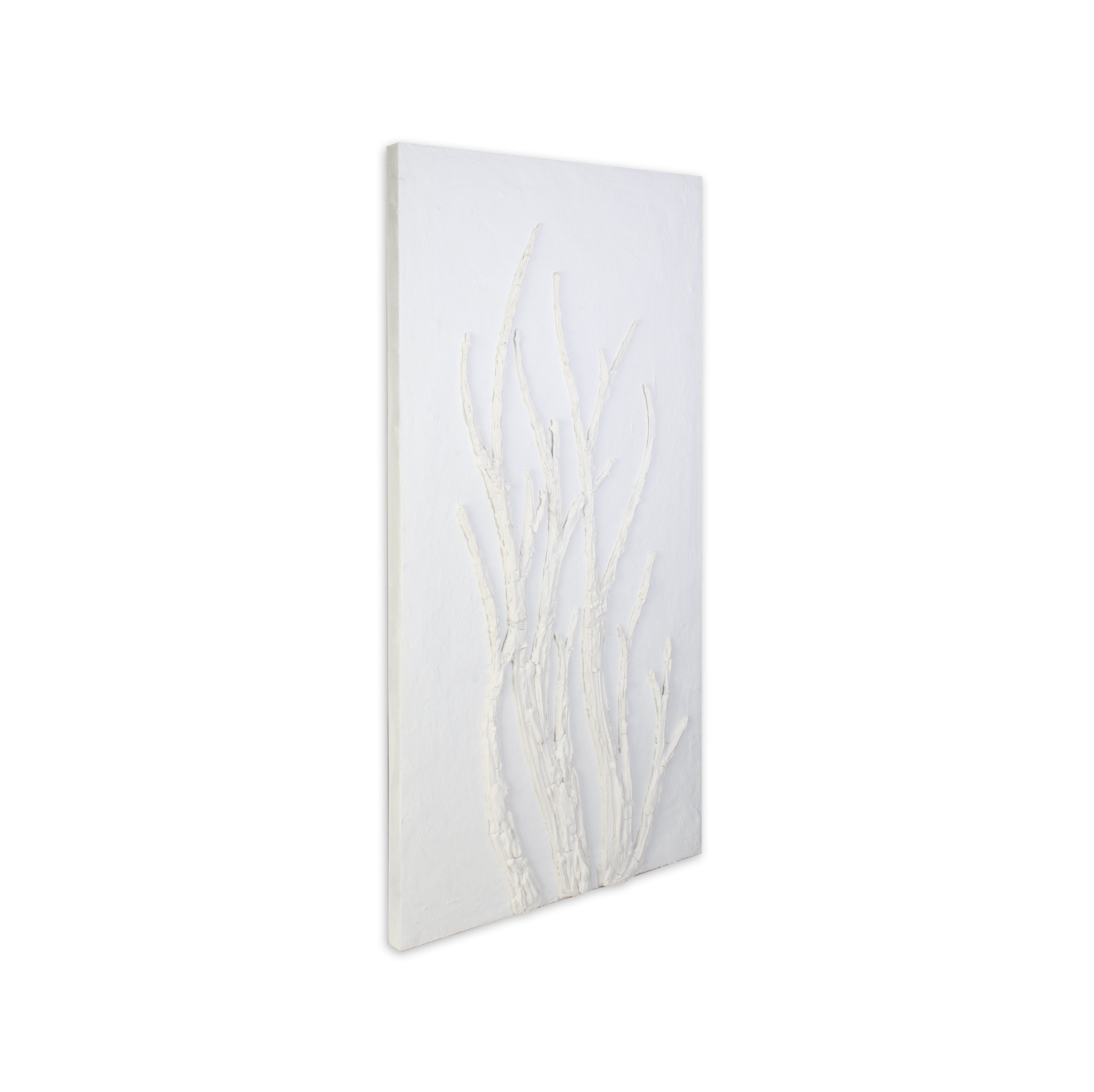 Wall Decor Sculpture Painting Winter Tree Art Approx H48 X L24 X D0.98inch 1pc
