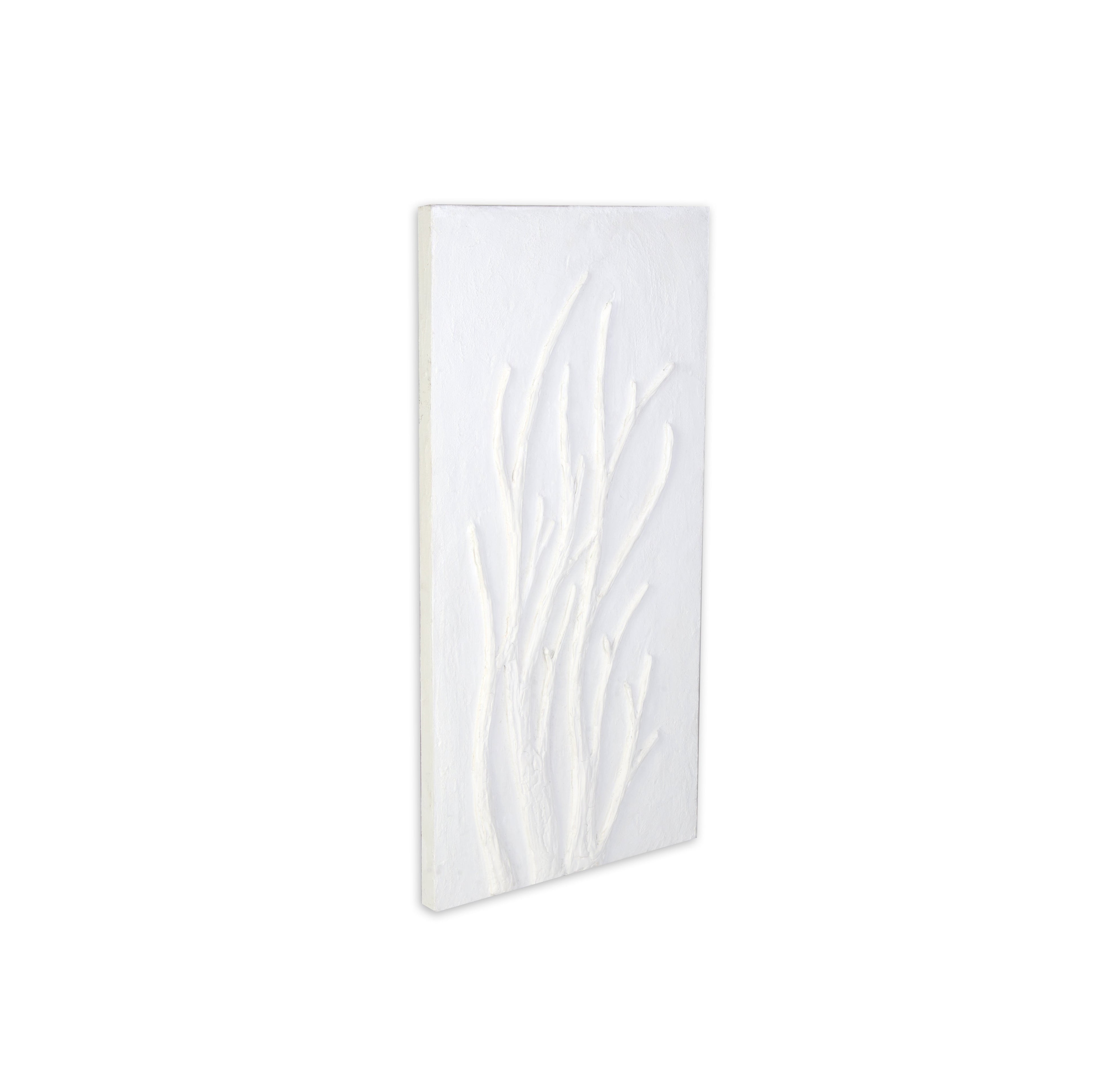 Wall Decor Sculpture Painting Winter Tree Art Approx H36 X L18 X D0.98inch 1pc