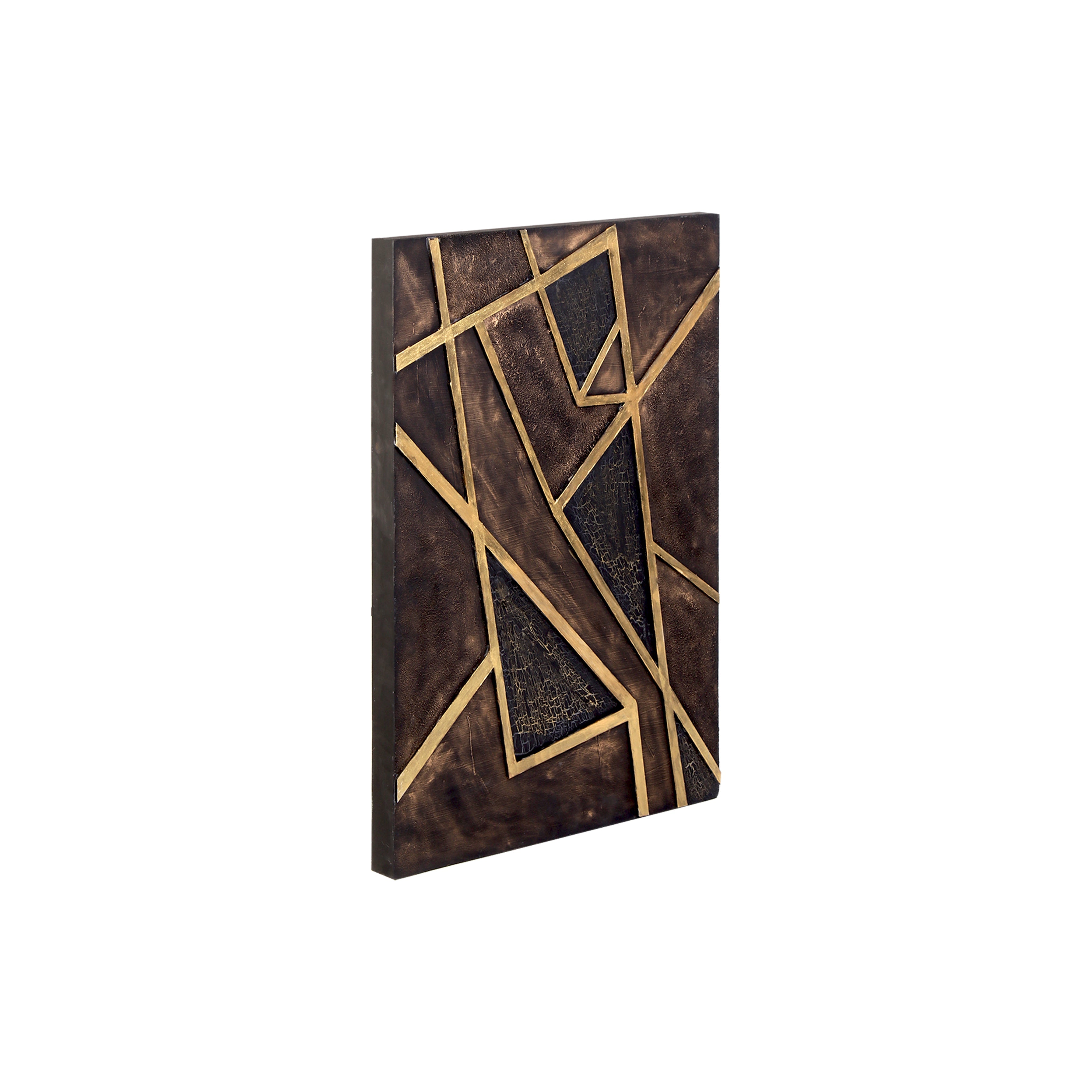 Wall Decor Geometric Metallic Angular Spectacle Approx H18 X L12 X D0.78inch 1pc