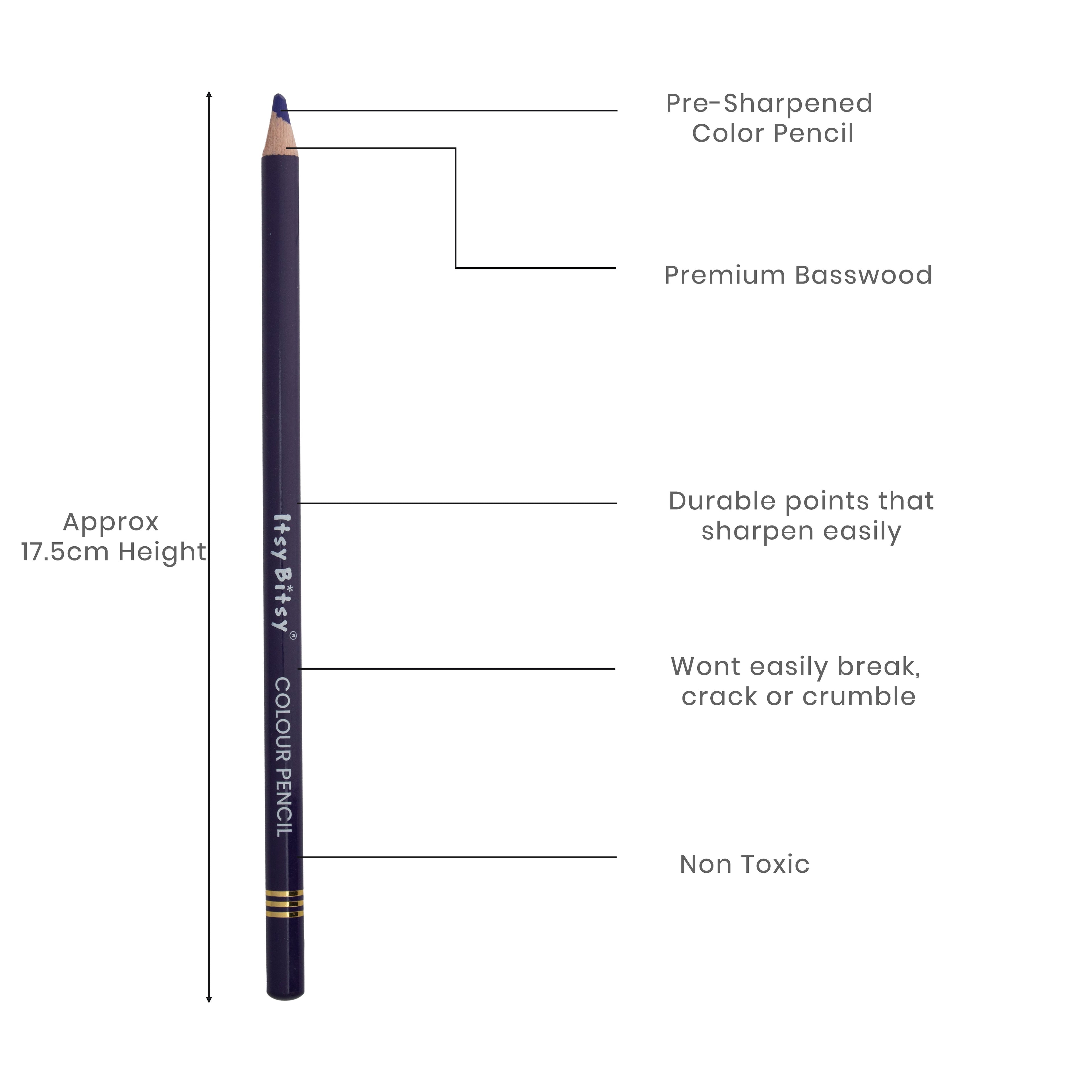 Premium Artist Colour Pencil 1pc - Iris