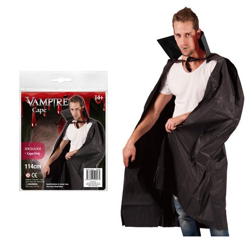 Vampire Vinyl Cape Adult 1.15Mtr 1Pc