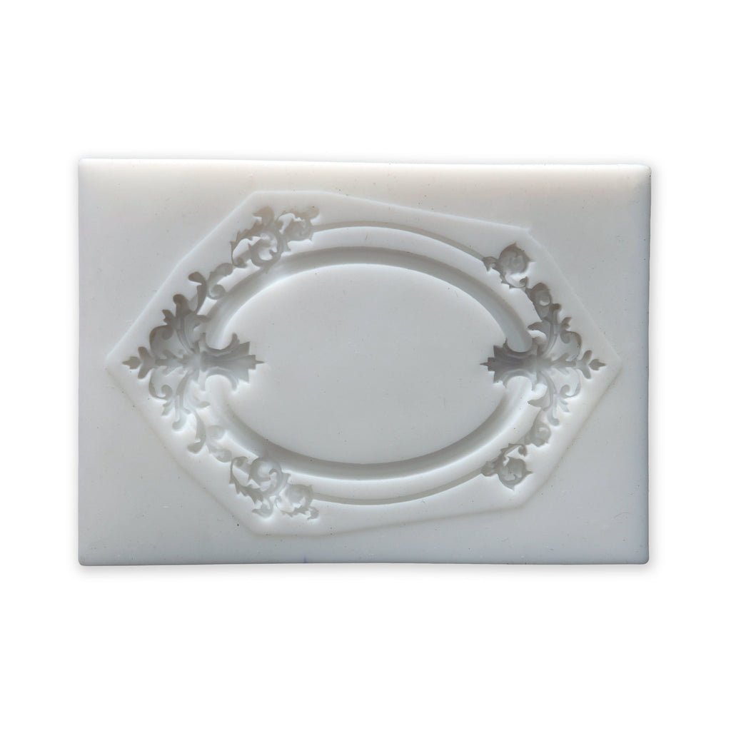 Silicone Mould Damask Oval L5.5 X W7.7Cm 1 Pc