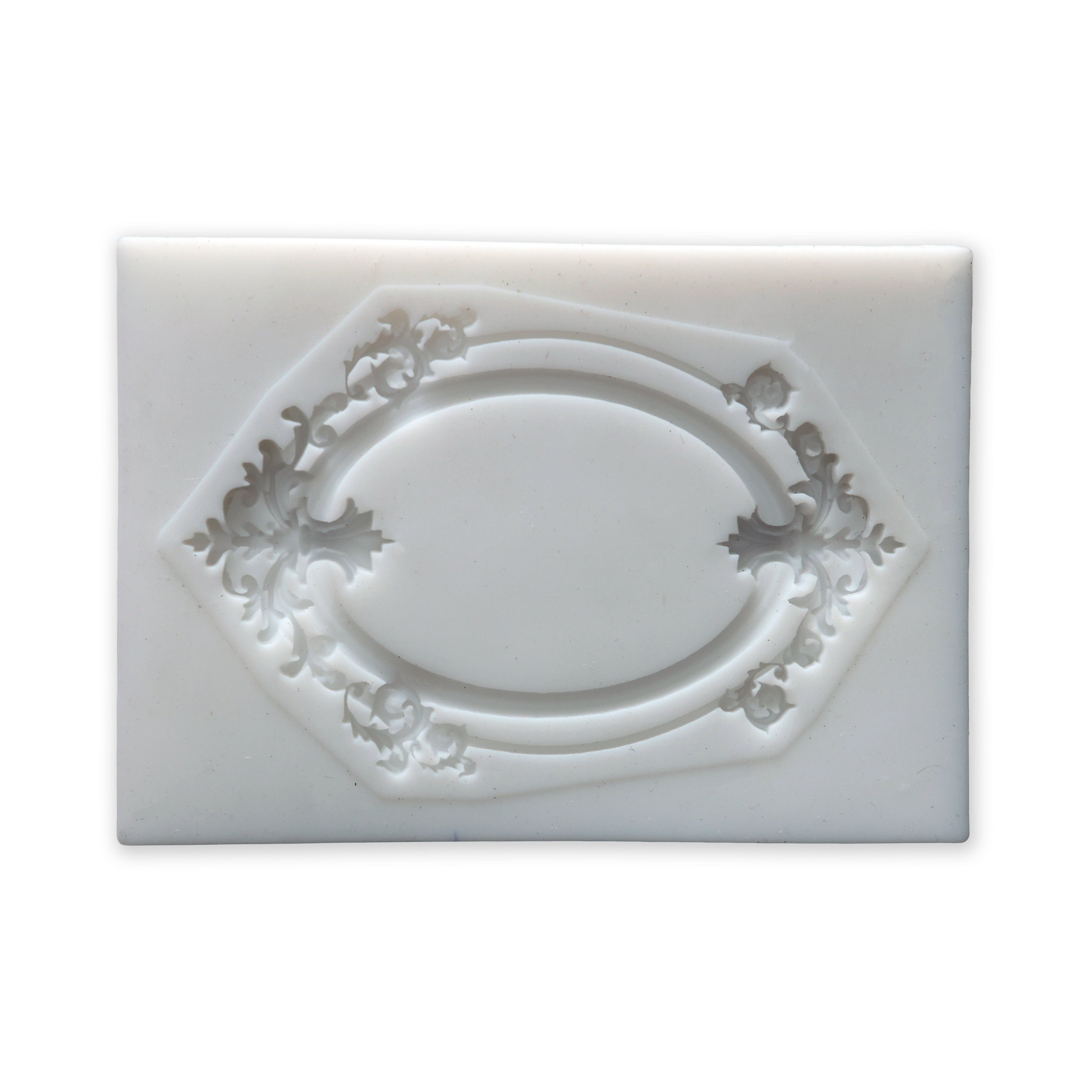 Silicone Mould Damask Oval L5.5 X W7.7Cm 1 Pc