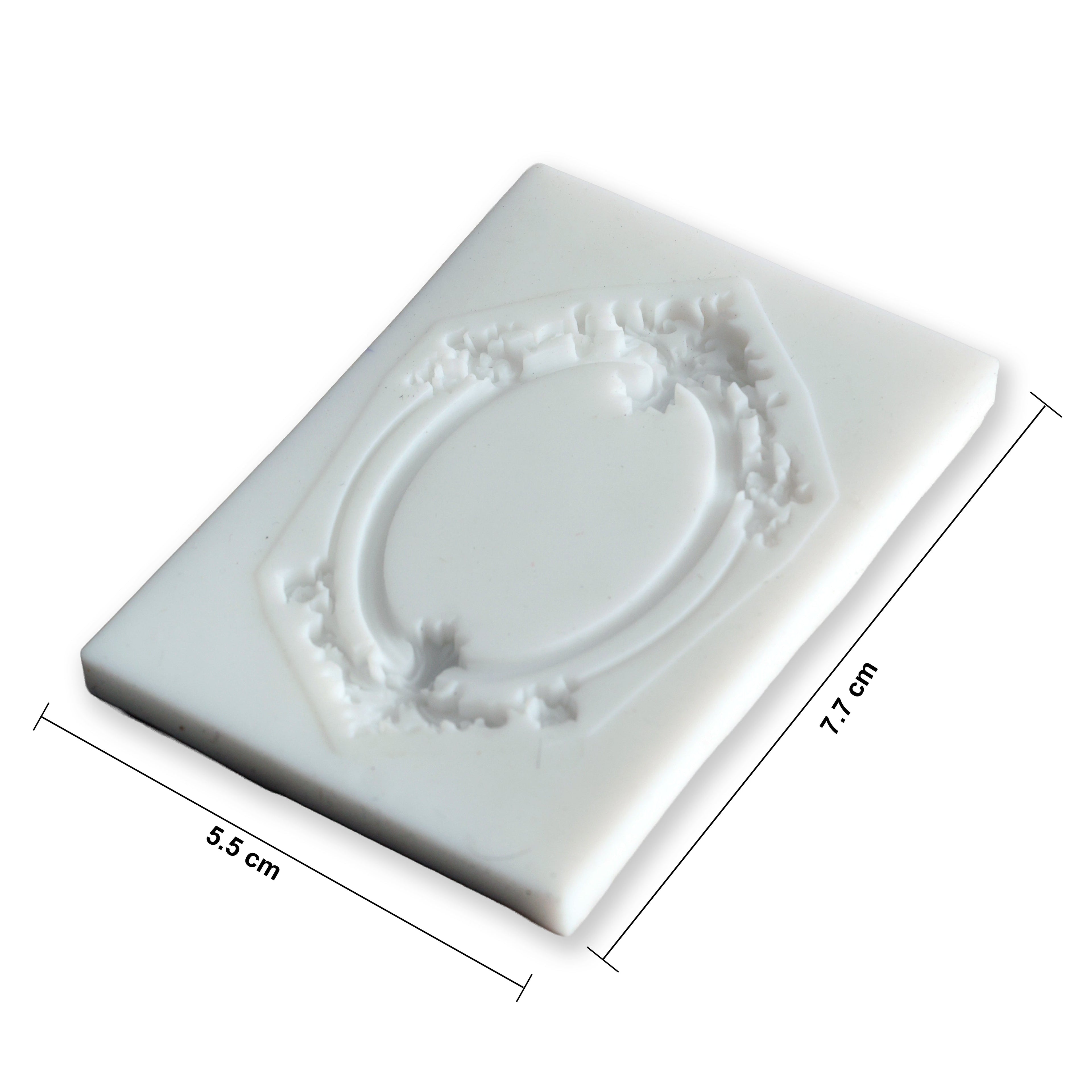 Silicone Mould Damask Oval L5.5 X W7.7Cm 1 Pc