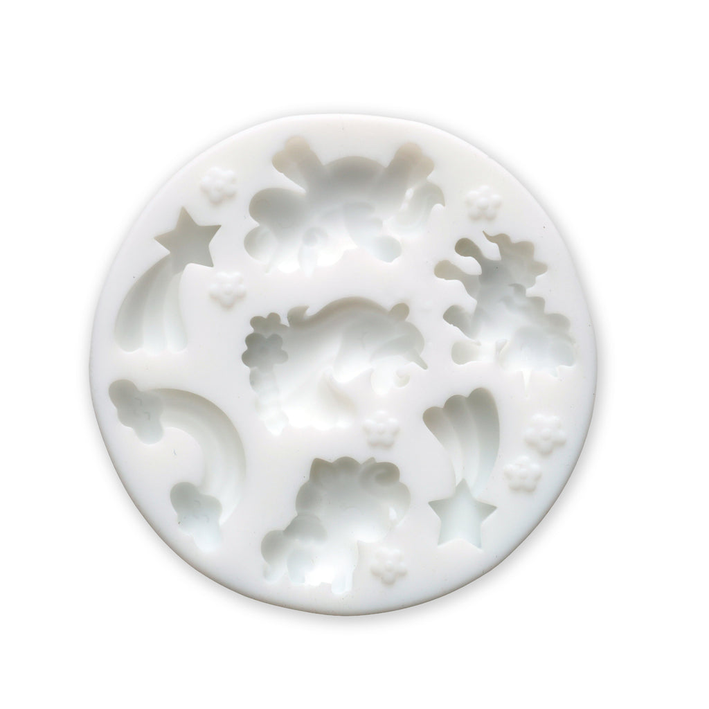 Silicone Mould Rainbow Unicorn L7.7Cm Dia 1 Pc