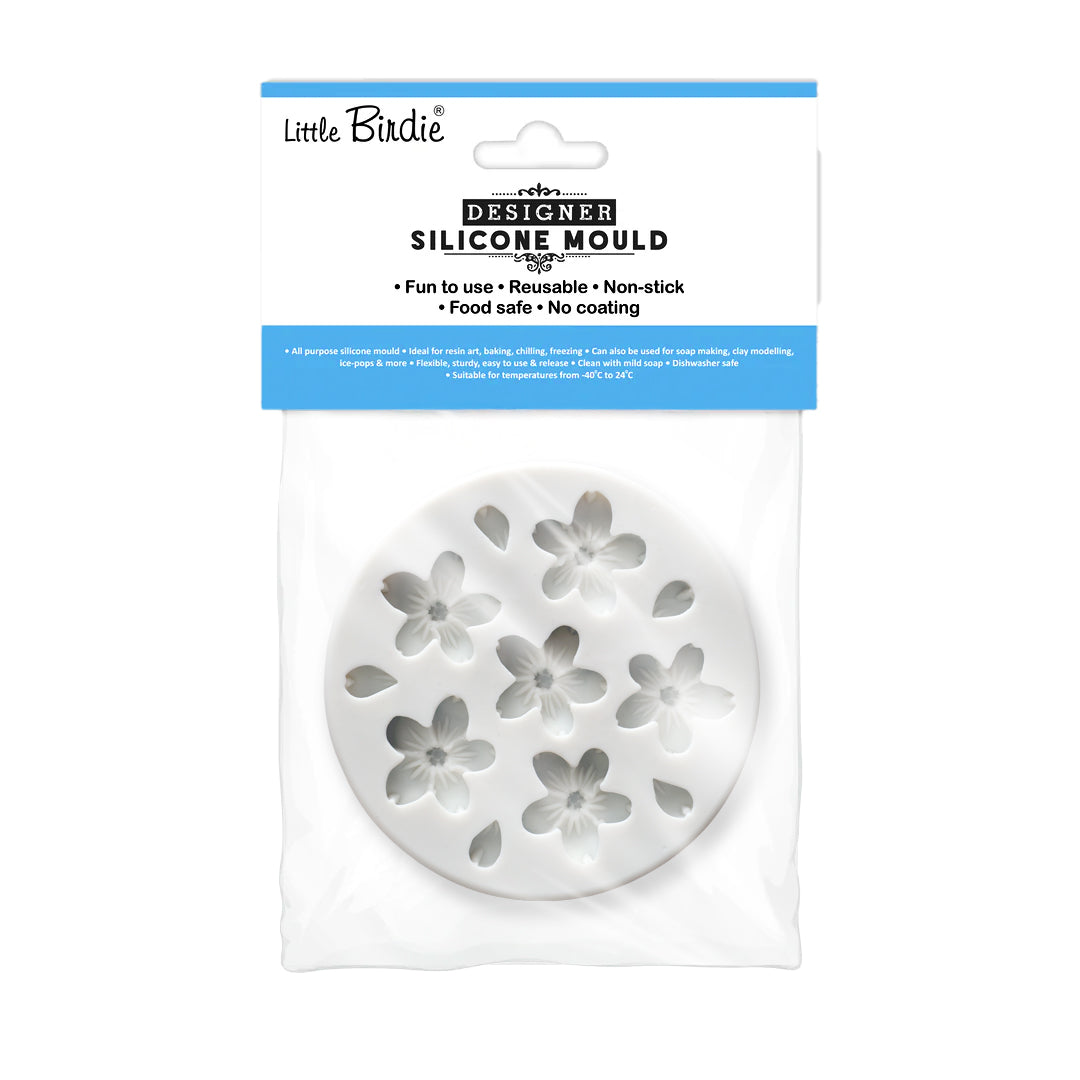Silicone Mould Blossoms 9.5Cm Dia 1 Pc