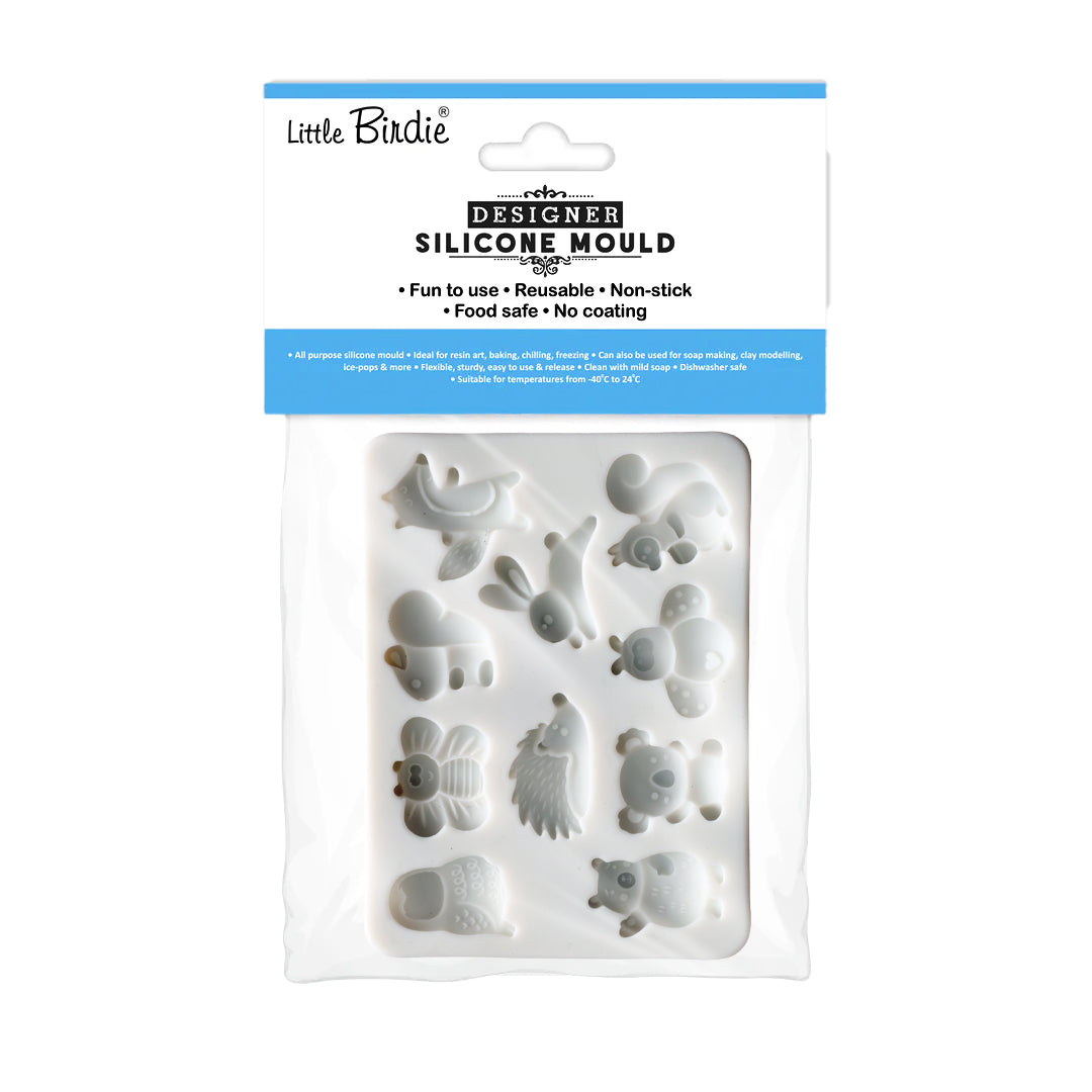 Silicone Mould Animal Collection L9.7 X W7.2Cm 1 Pc