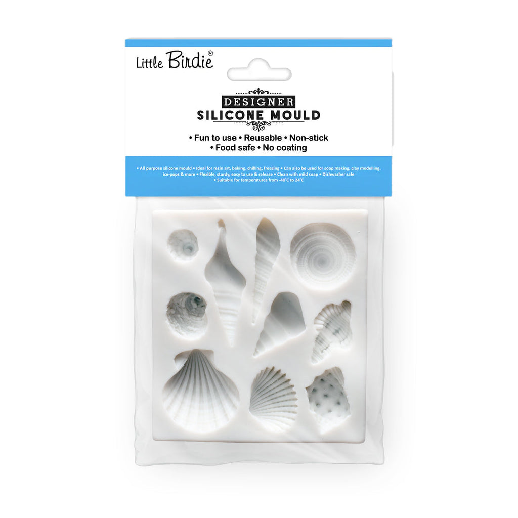 Silicone Mould Seashell Collection L7.2 X W8Cm 1 Pc
