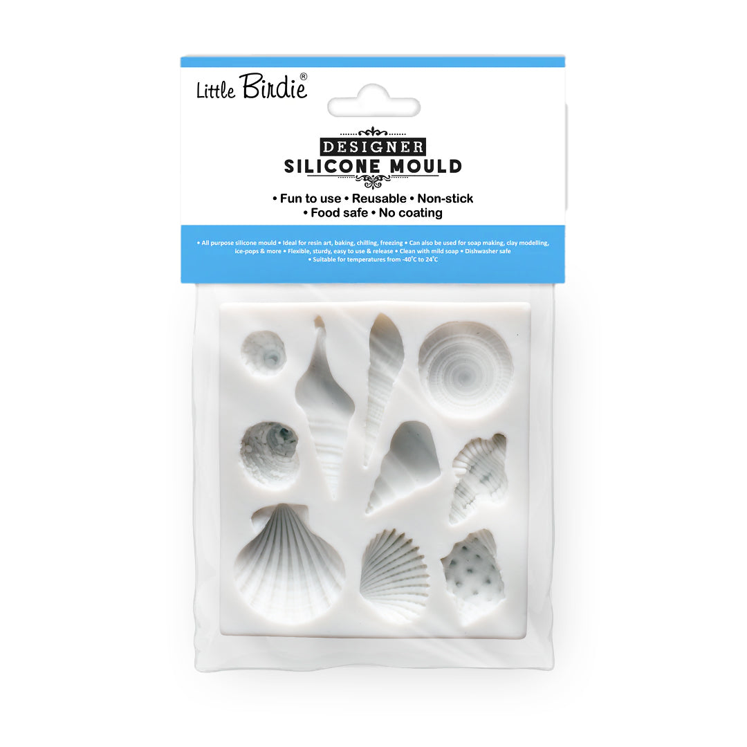 Silicone Mould Seashell Collection L7.2 X W8Cm 1 Pc