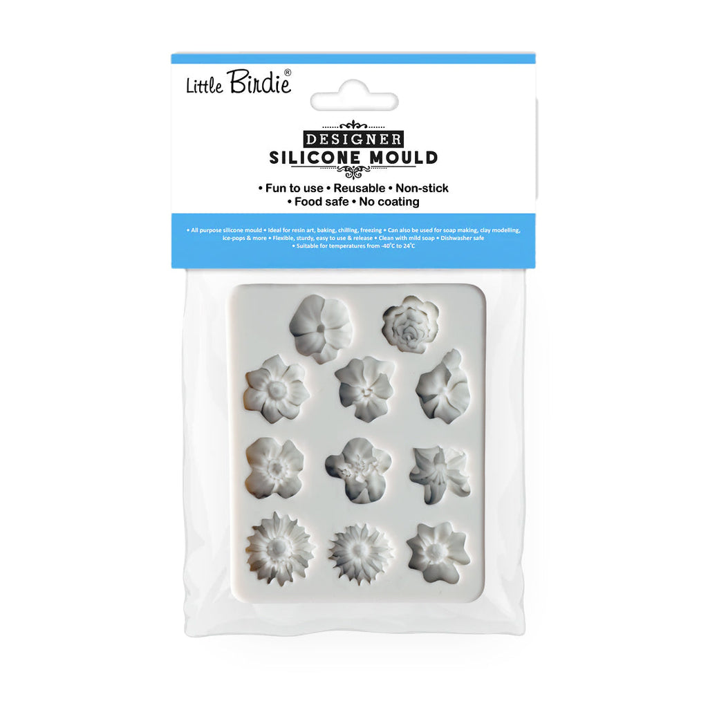 Silicone Mould Wild Blossoms L9.8 X W7.8Cm 1 Pc