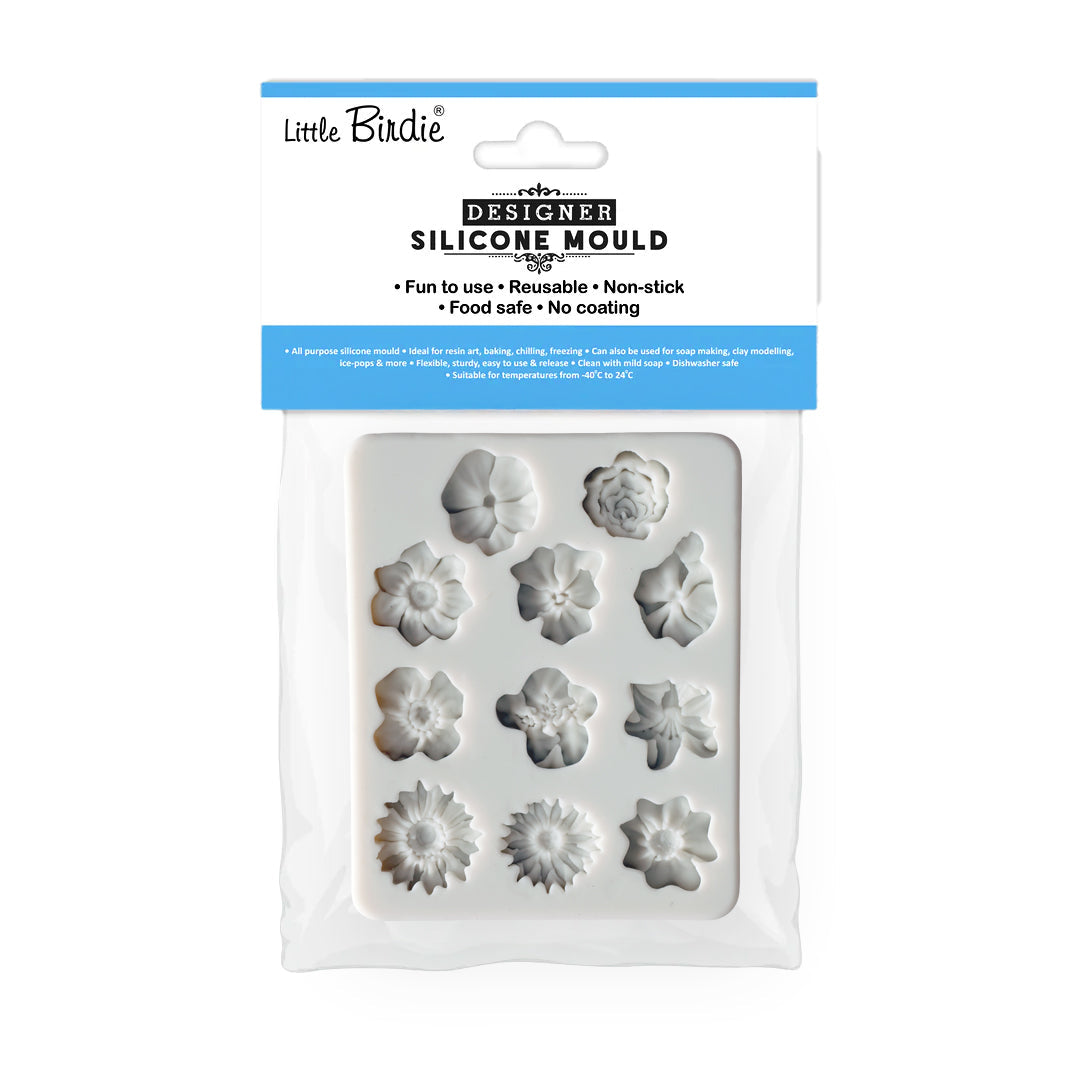 Silicone Mould Wild Blossoms L9.8 X W7.8Cm 1 Pc