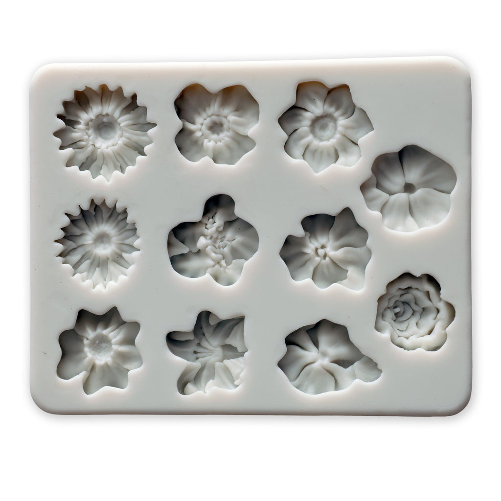 Silicone Mould Wild Blossoms L9.8 X W7.8Cm 1 Pc