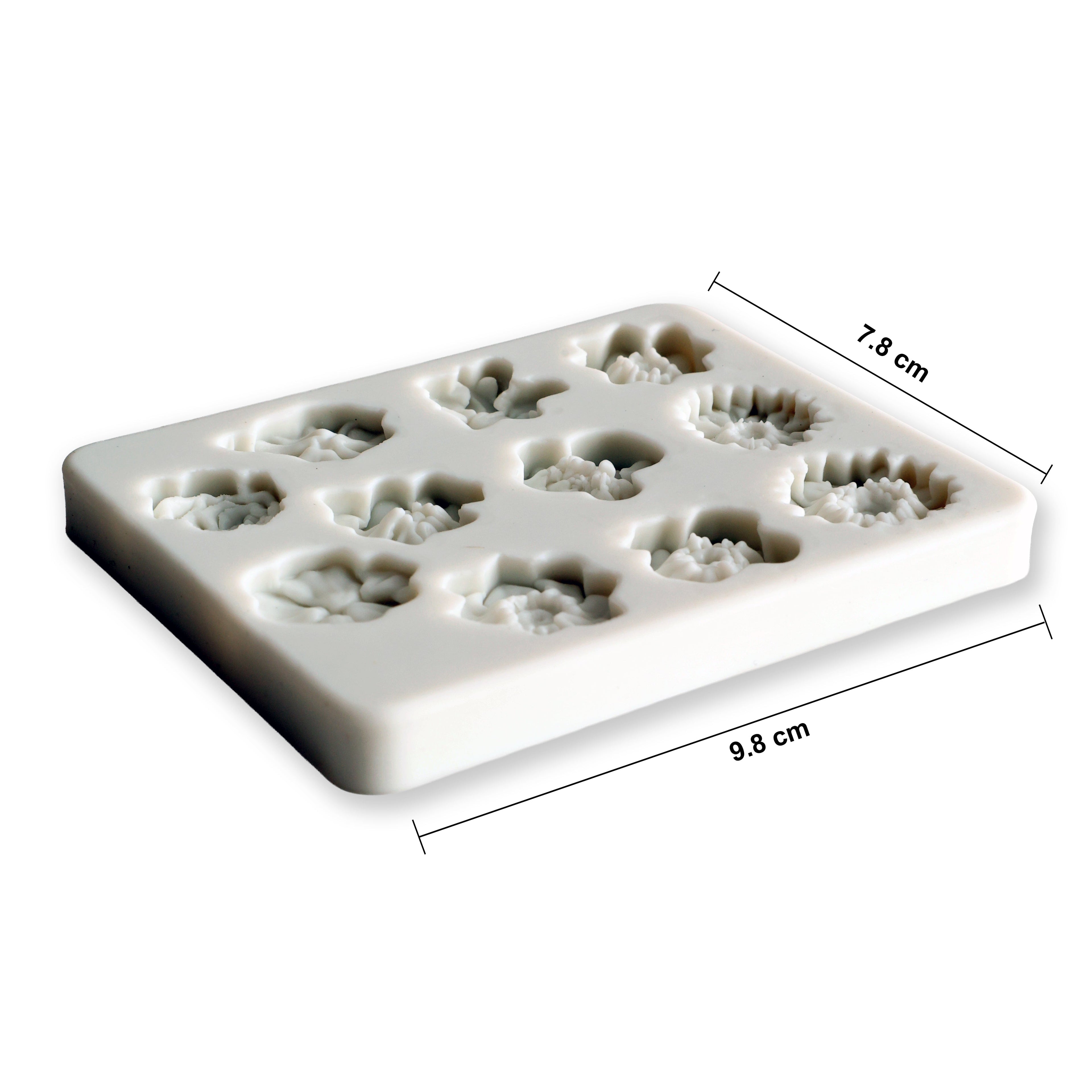 Silicone Mould Wild Blossoms L9.8 X W7.8Cm 1 Pc