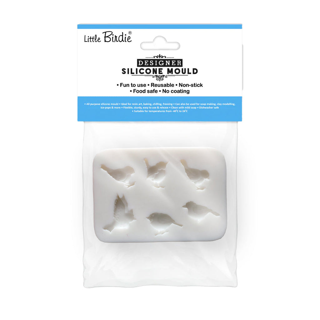 Silicone Mould Bird Collection L7.7 X W5.6Cm 1 Pc