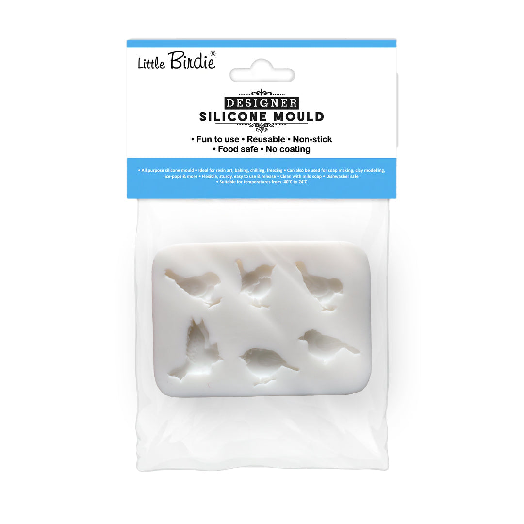 Silicone Mould Bird Collection L7.7 X W5.6Cm 1 Pc