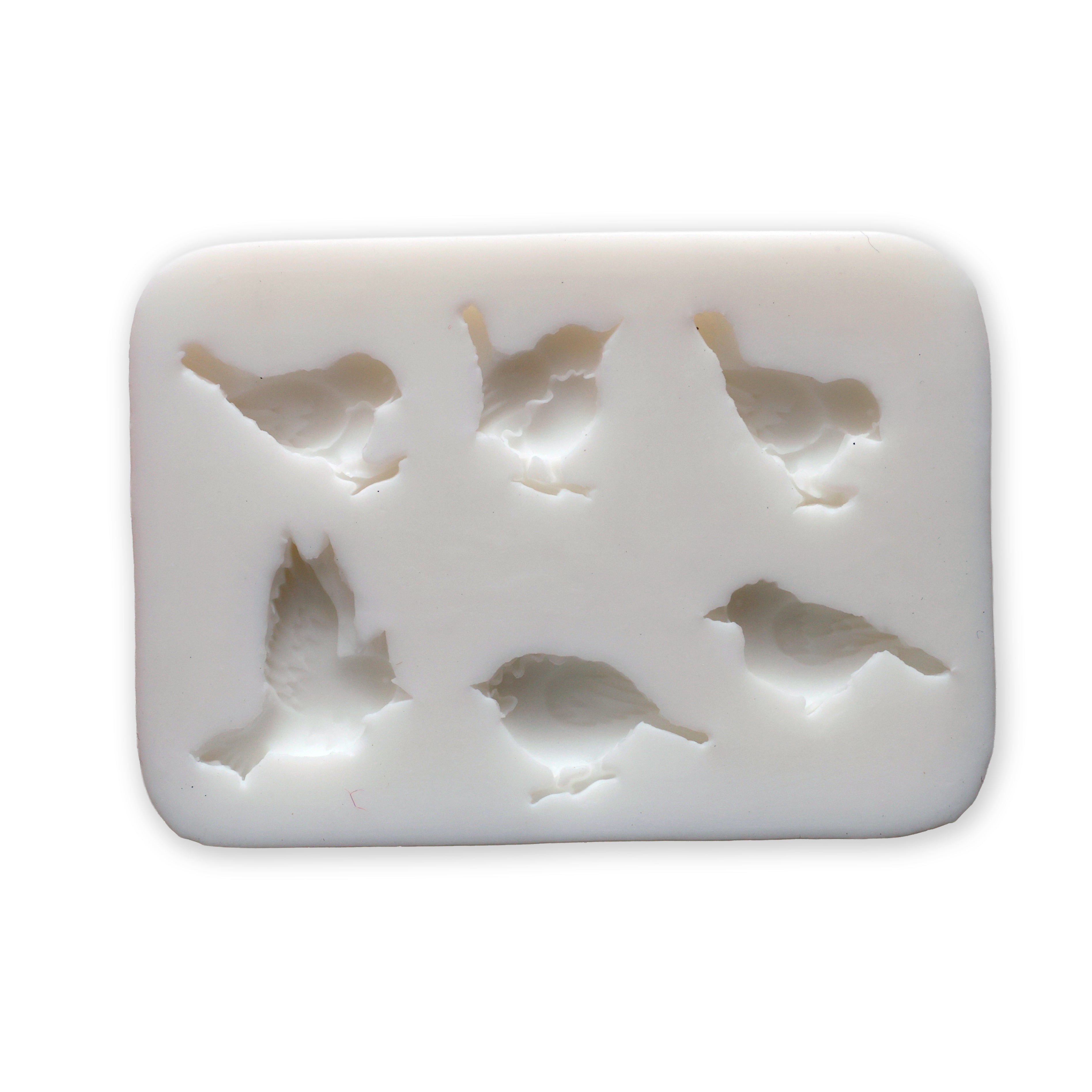 Silicone Mould Bird Collection L7.7 X W5.6Cm 1 Pc