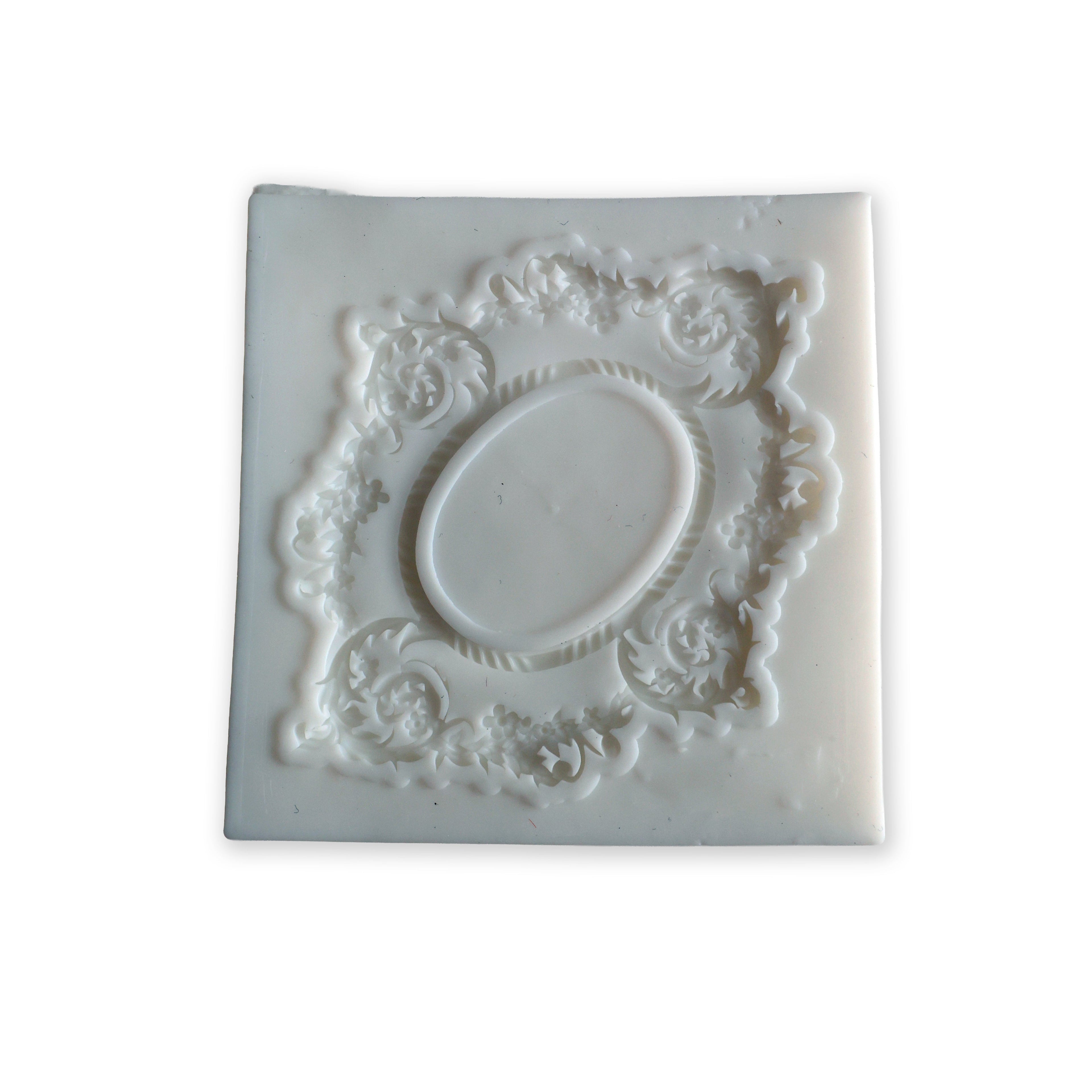 Silicone Mould Damask Blossom L7.6 X W7.6Cm 1 Pc