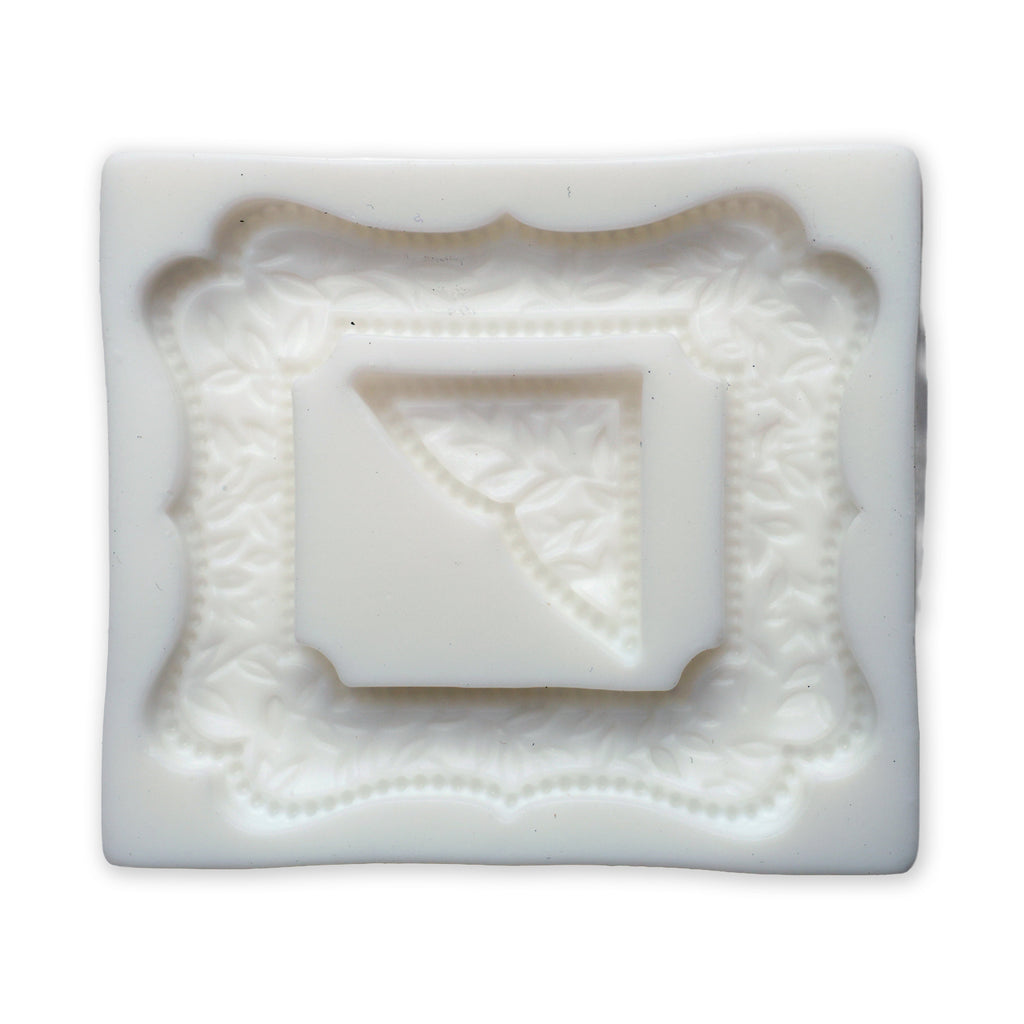 Silicone Mould Ornate Frame L5.4 X W6.1Cm 1 Pc