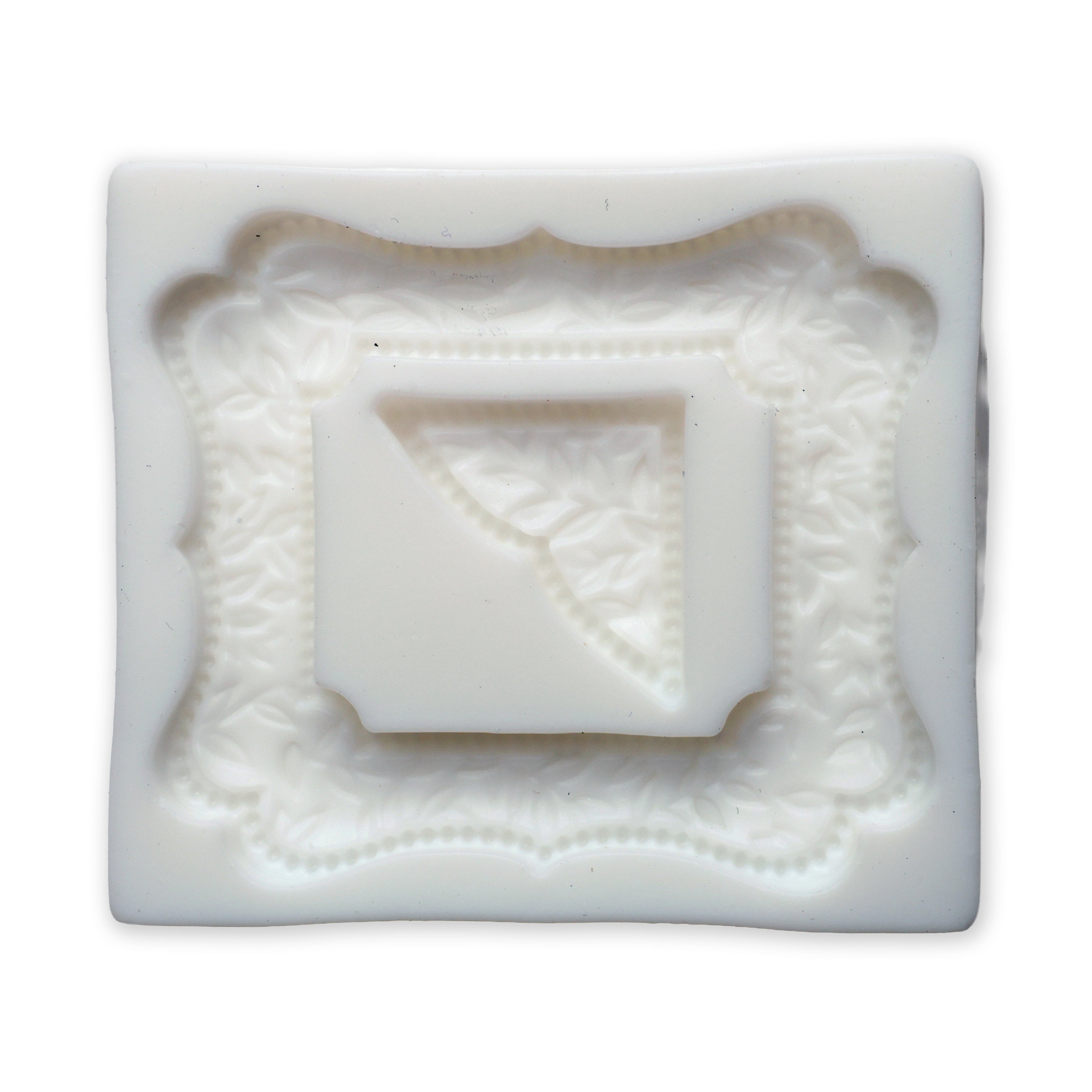 Silicone Mould Ornate Frame L5.4 X W6.1Cm 1 Pc