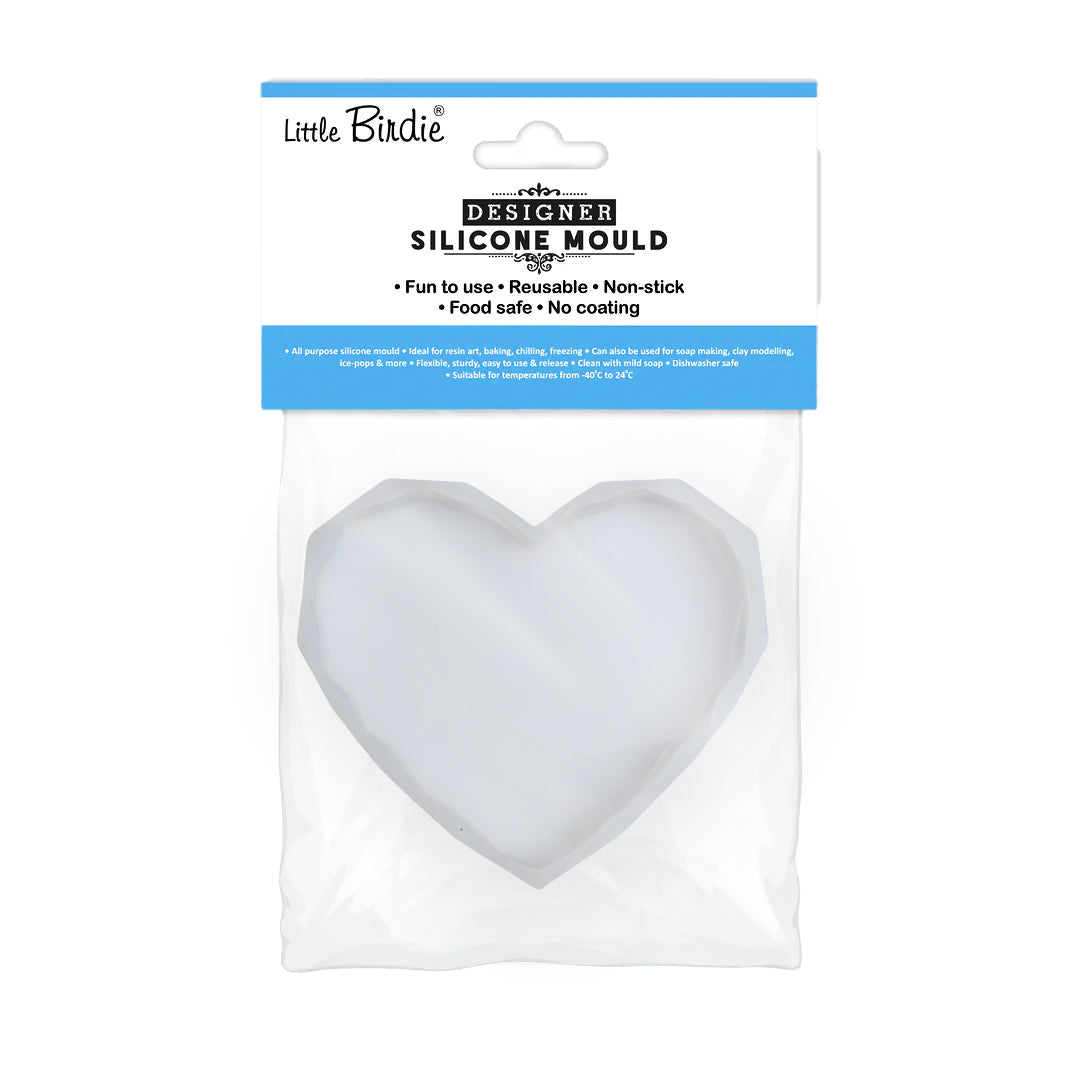 Silicone Mould Heart L4.7 X W4Inch 1 Pc