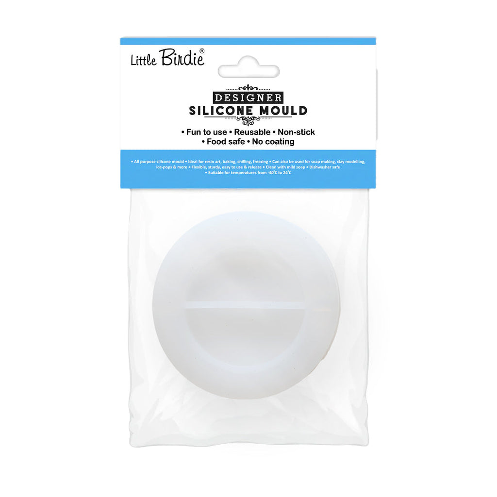 Silicone Mould Twin Compartment Rcle 2.1Inch Dia 1 Pc