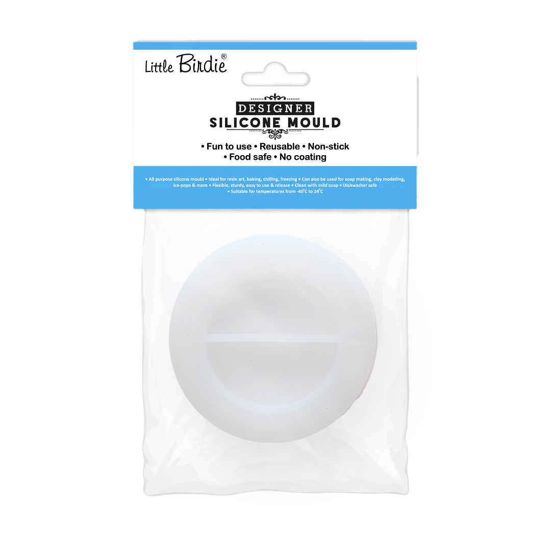 Silicone Mould Twin Compartment Rcle 2.1Inch Dia 1 Pc
