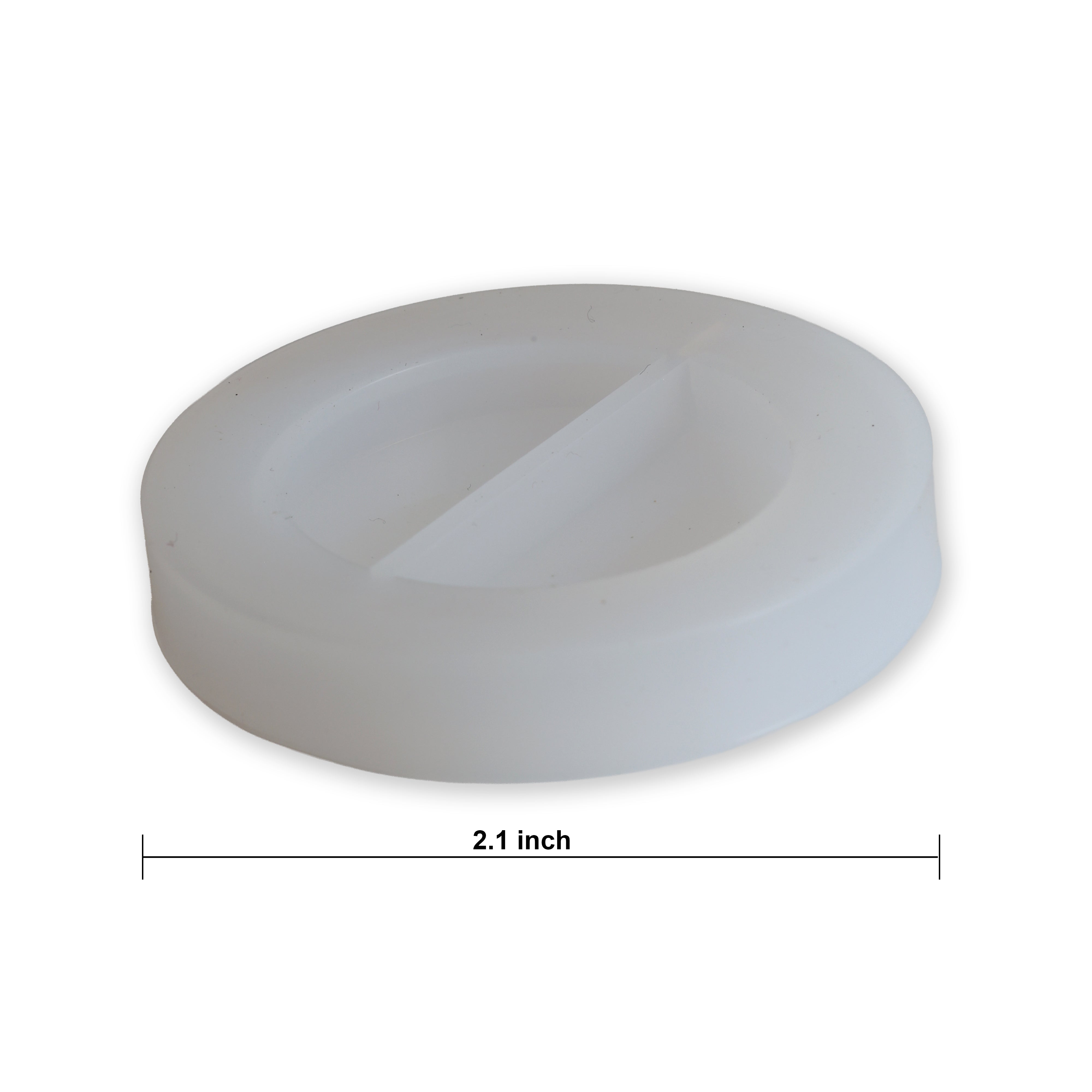 Silicone Mould Twin Compartment Rcle 2.1Inch Dia 1 Pc