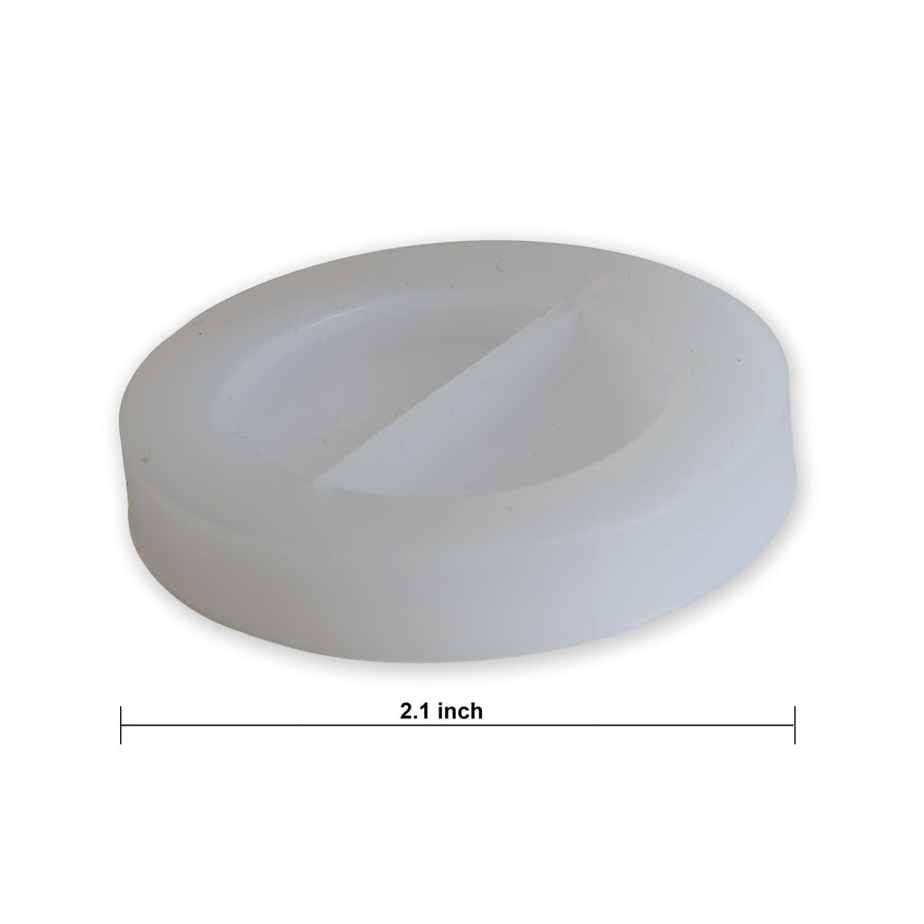 Silicone Mould Twin Compartment Rcle 2.1Inch Dia 1 Pc