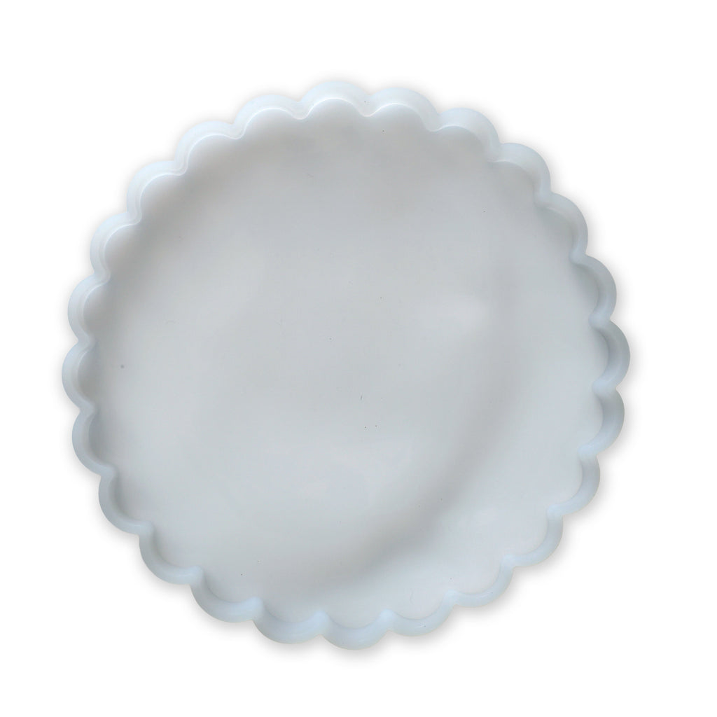 Silicone Mould Scalloped Circle 7.2inch Dia 1pc