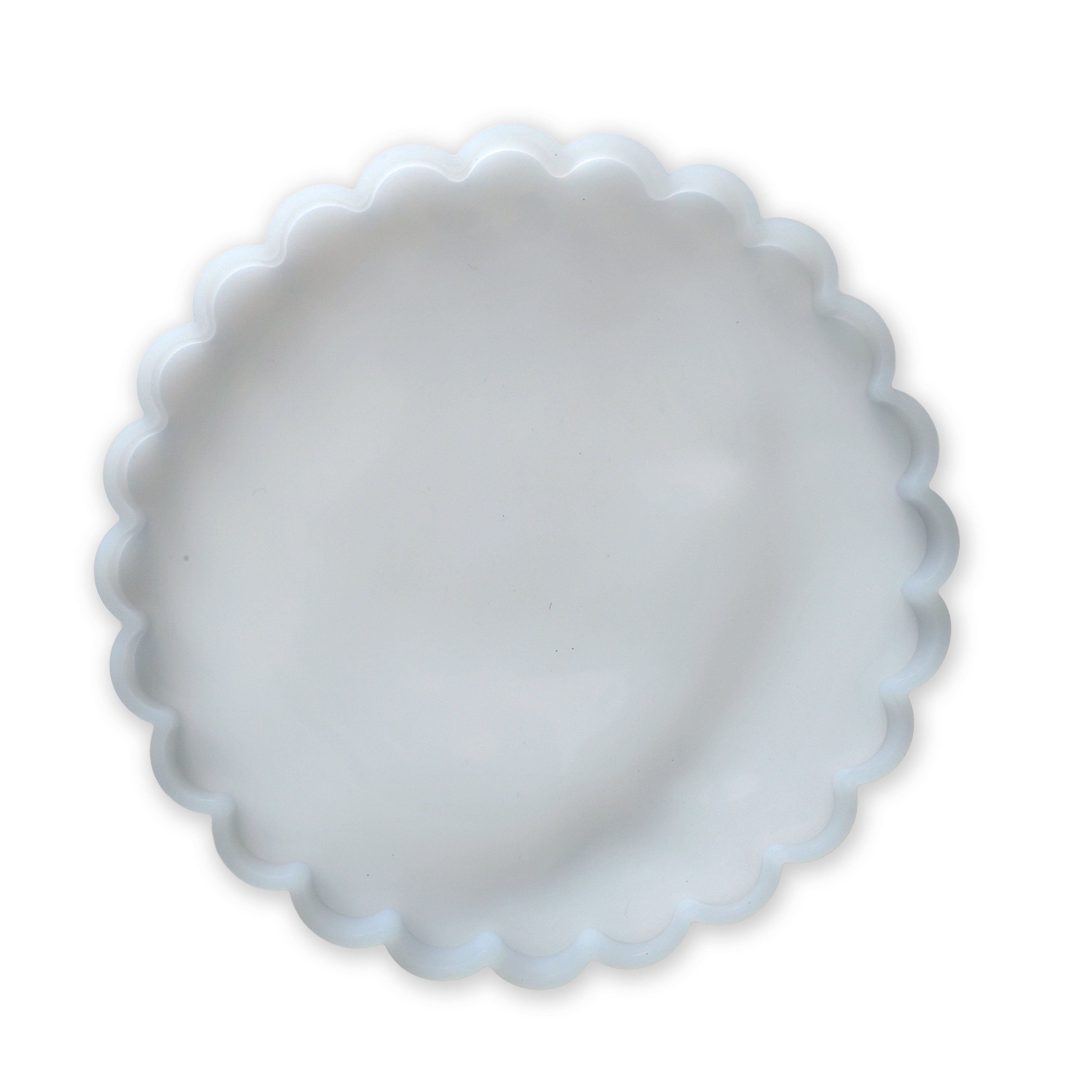 Silicone Mould Scalloped Circle 7.2inch Dia 1pc
