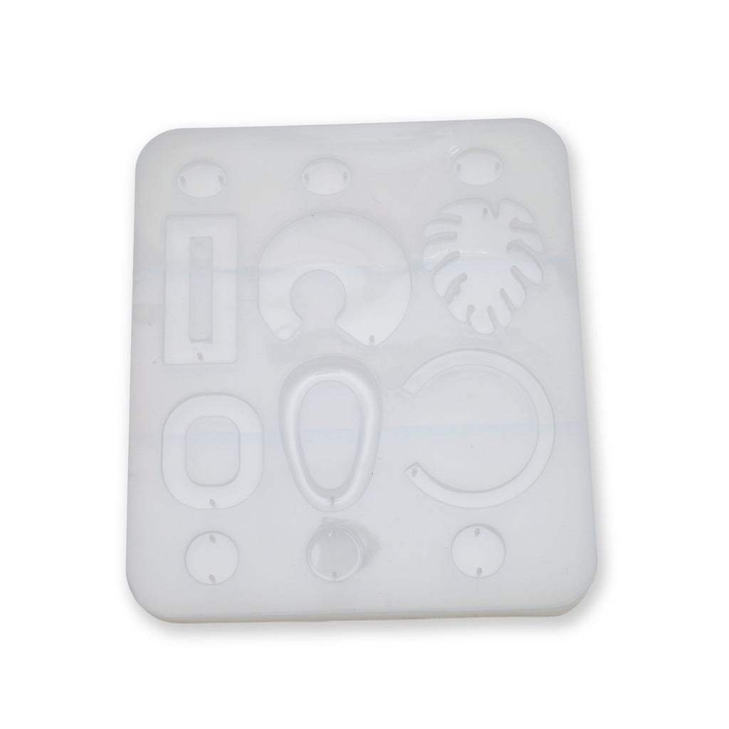Silicone Mould Pendants and Earrings Assorted Designs L6.2 X W5.5inch 1pc