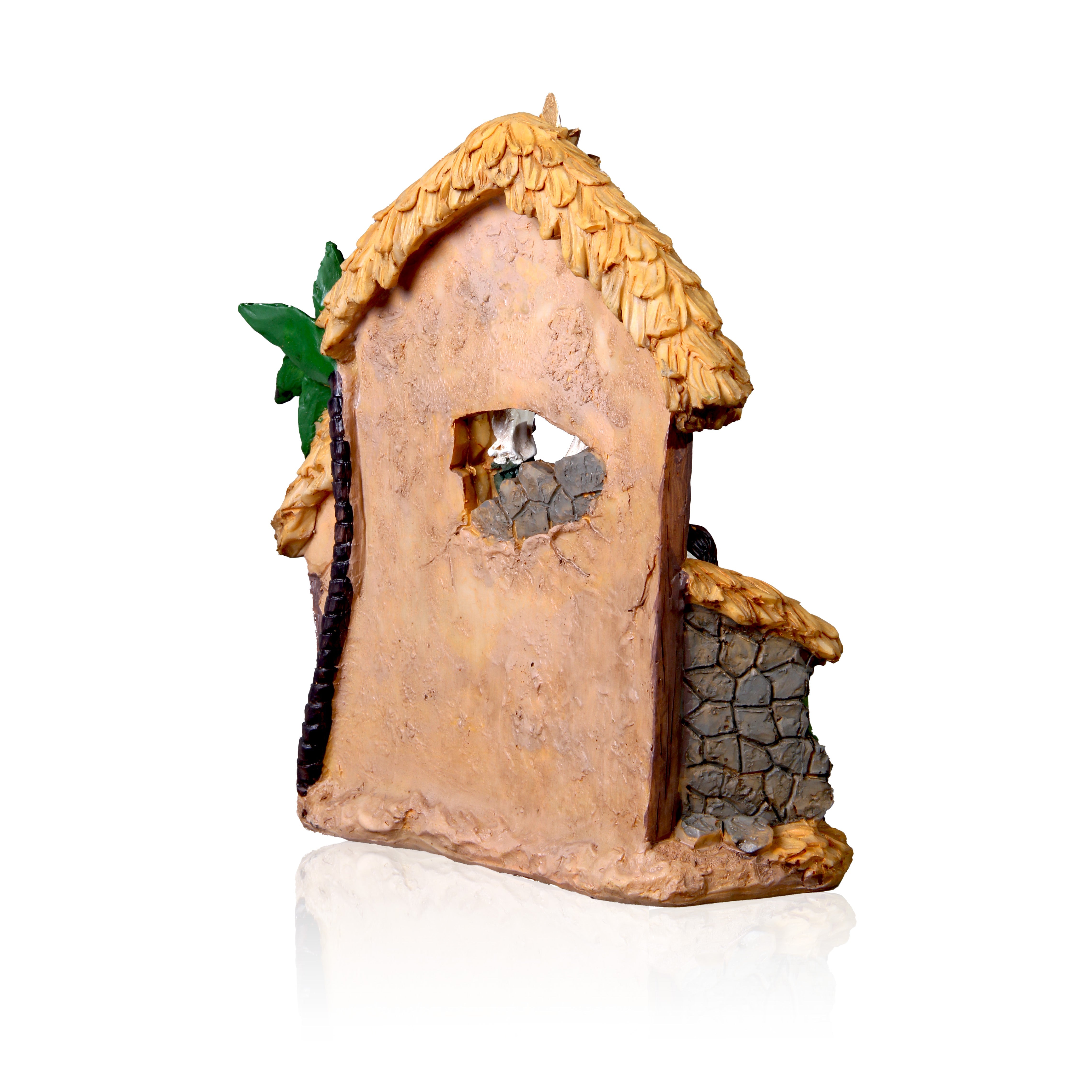 Resin Nativity Crib 1Pc (Height 22cm, Width 20cm)