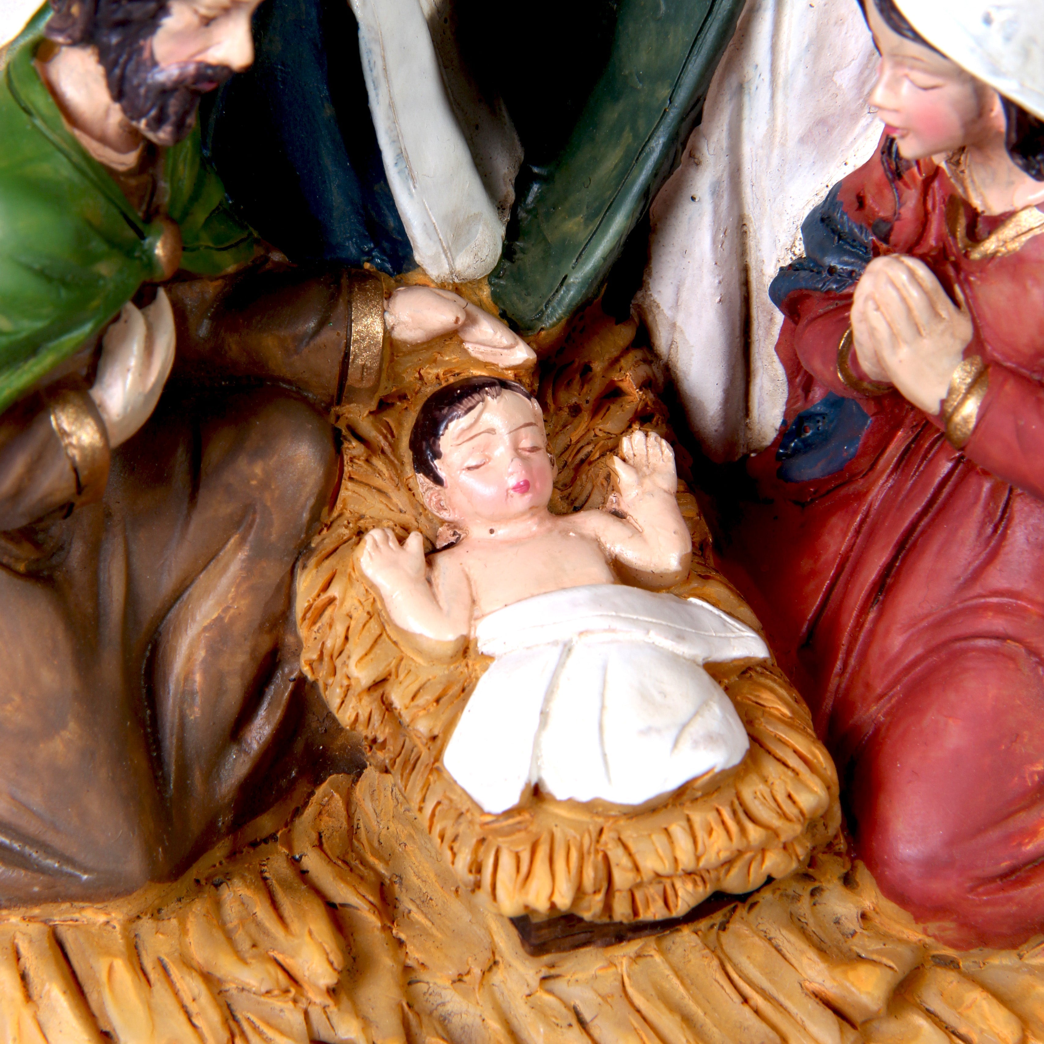 Resin Nativity Crib 1Pc (Height 22cm, Width 20cm)