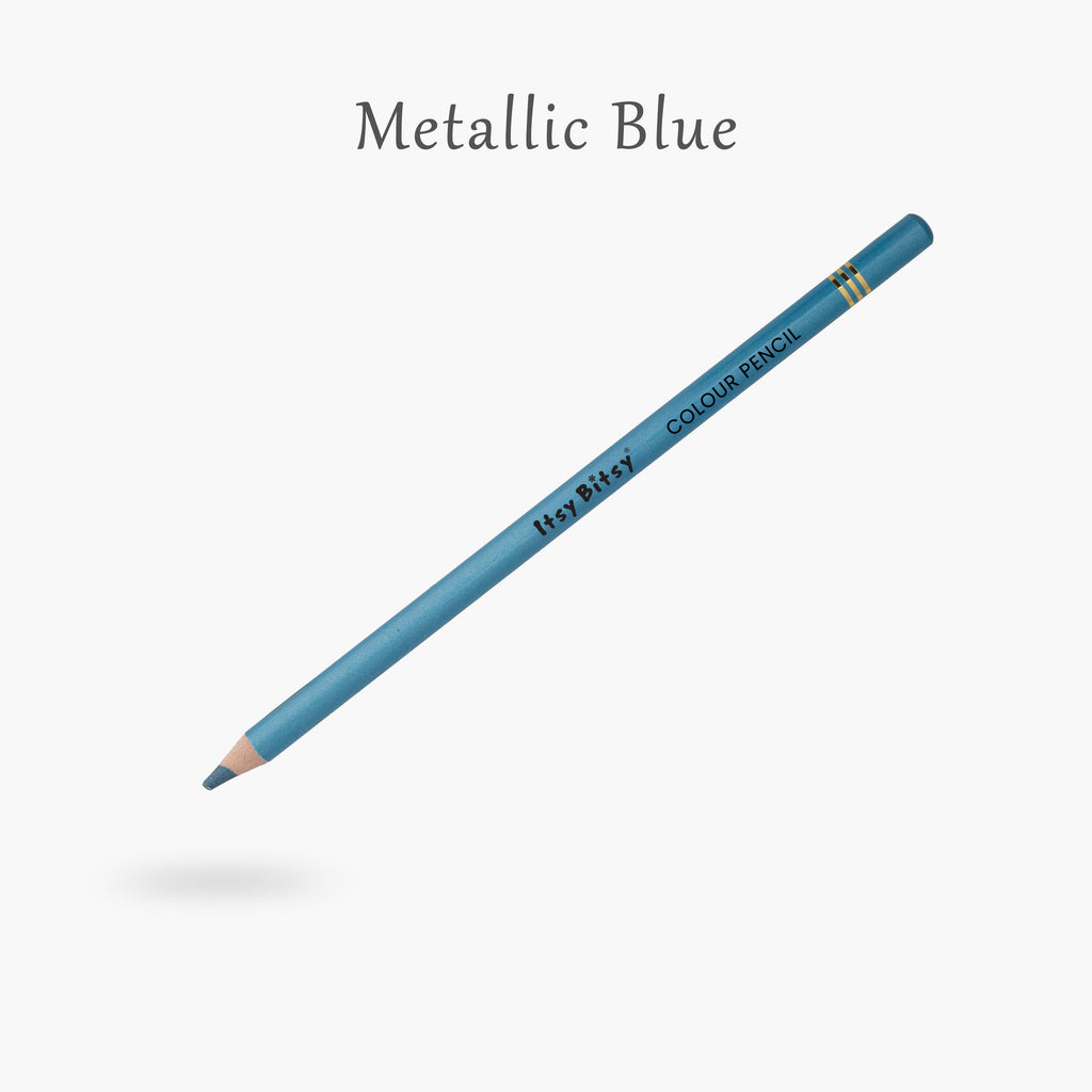 Premium Artist Metallic Colour Pencil 1pc - Metallic Blue