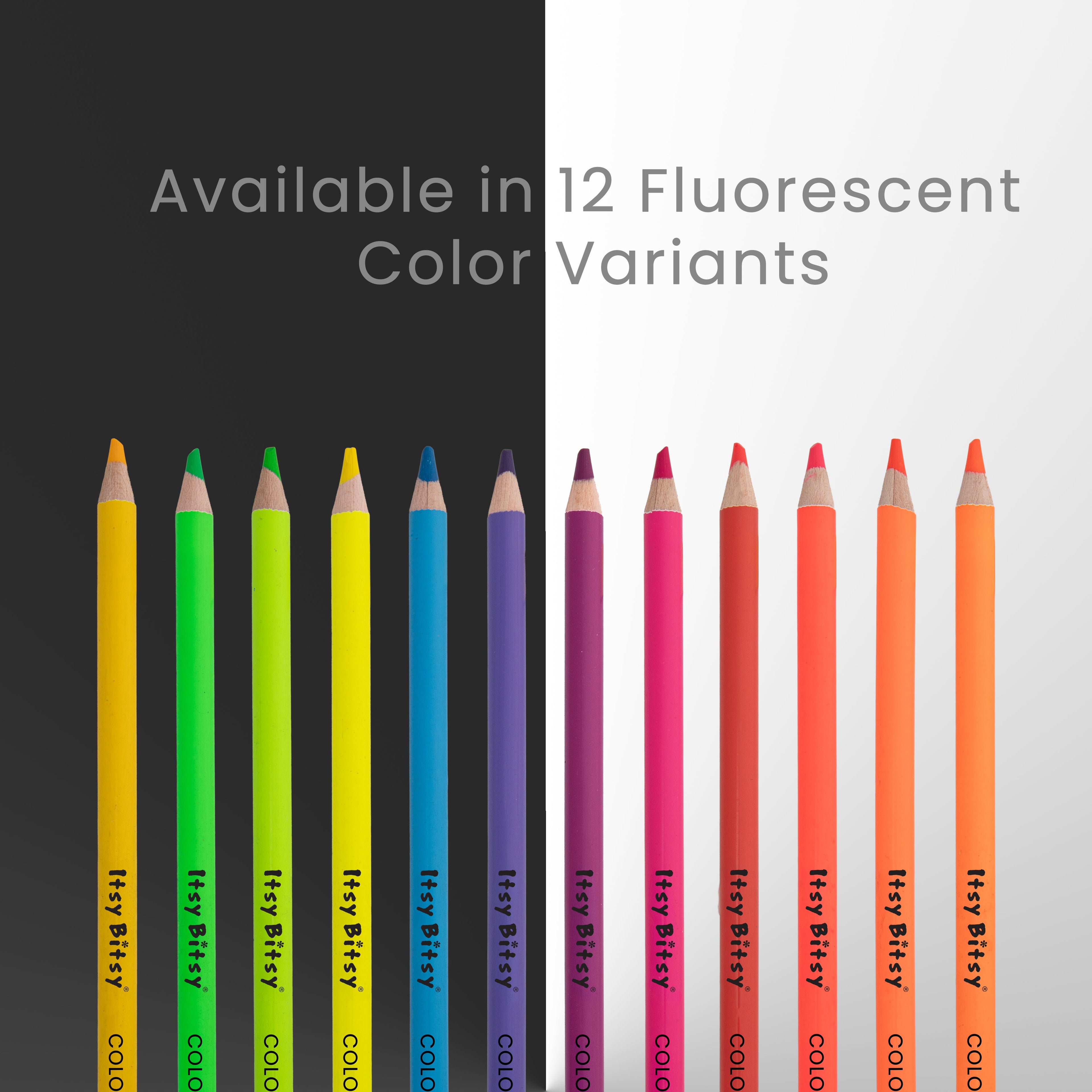 Premium Artist Fluro Colour Pencil 1pc - Pestal Pink