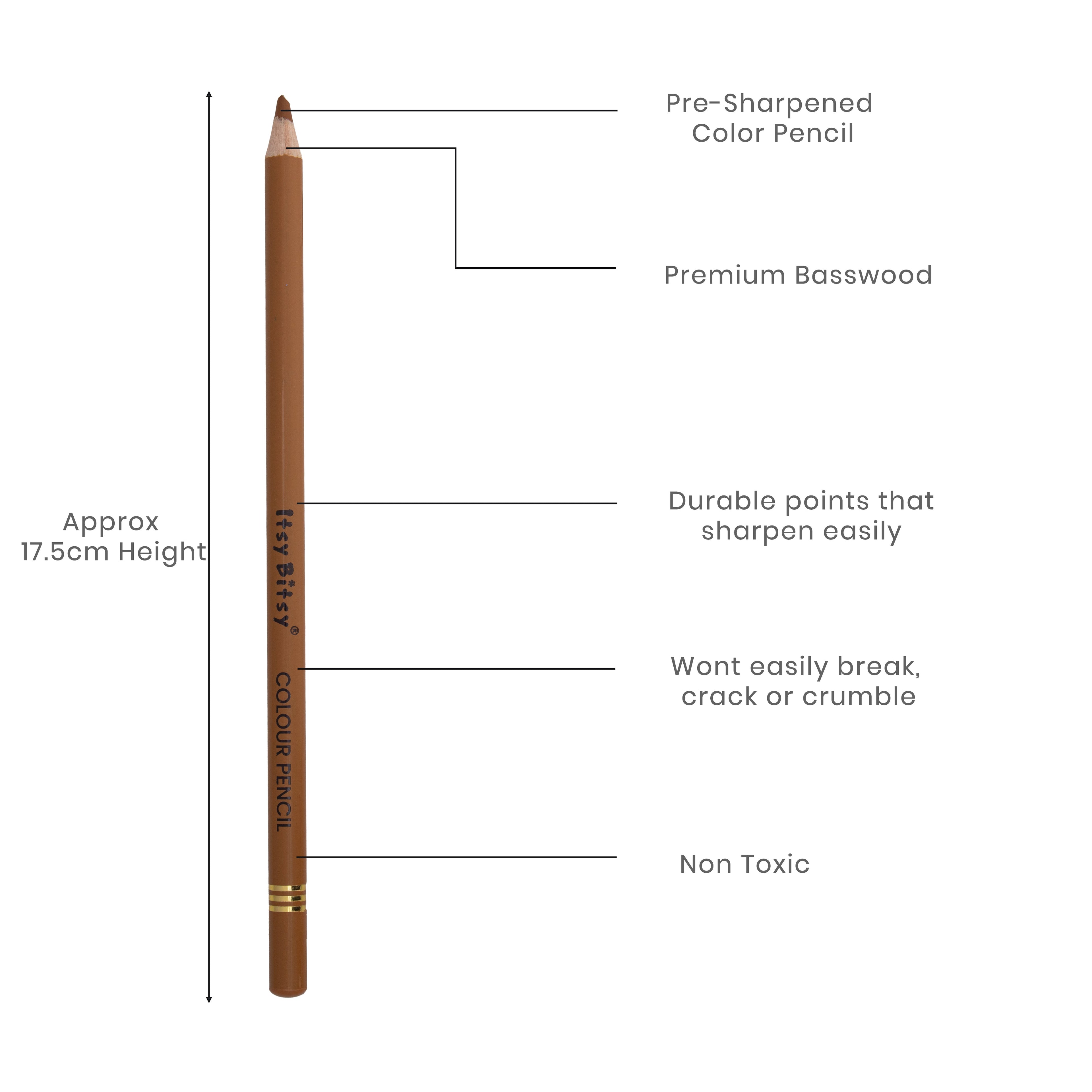 Premium Artist Colour Pencil 1pc - Sanguine