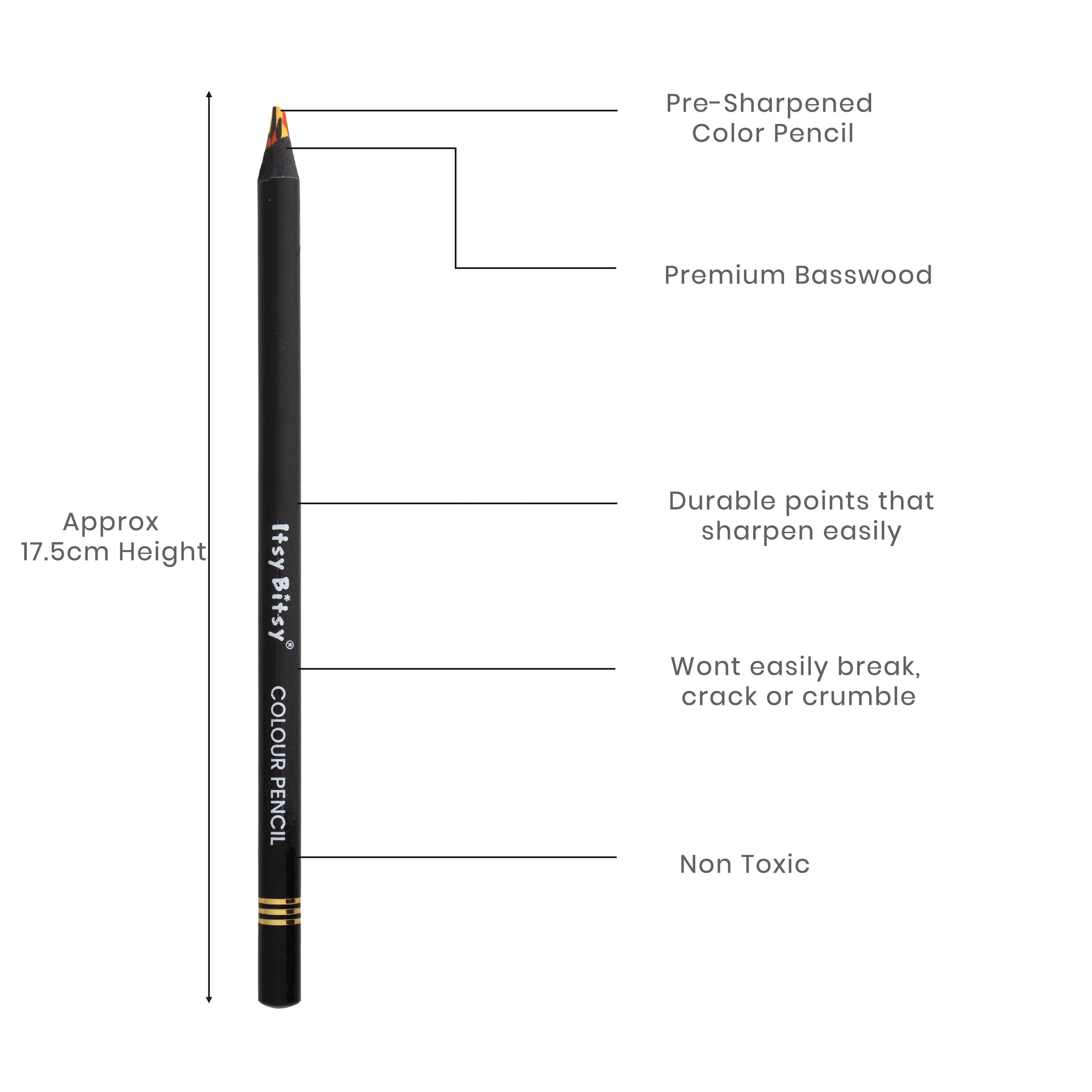 Premium Artist Rainbow Colour Pencil 1pc - Sunset Shadow