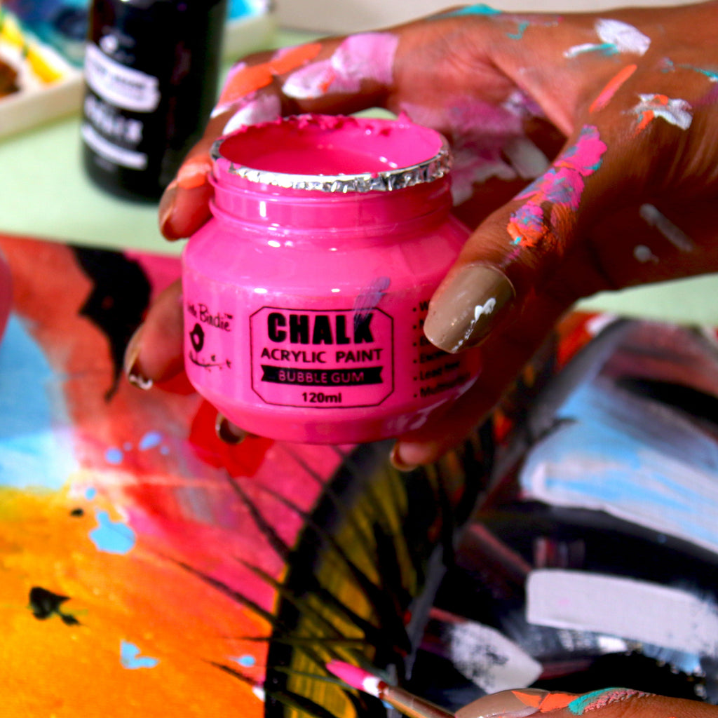 Home Decor Chalk Paint Orange Splash 120ml Bottle