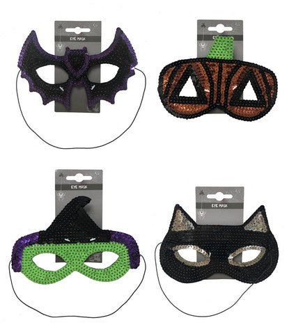 Sequin Eye Mask Kids Assorted 1Pc