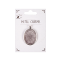 Metal Charms Pendant Blank Oval Big 1Pc