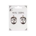 Metal Charms Twin Mask 2Pcs