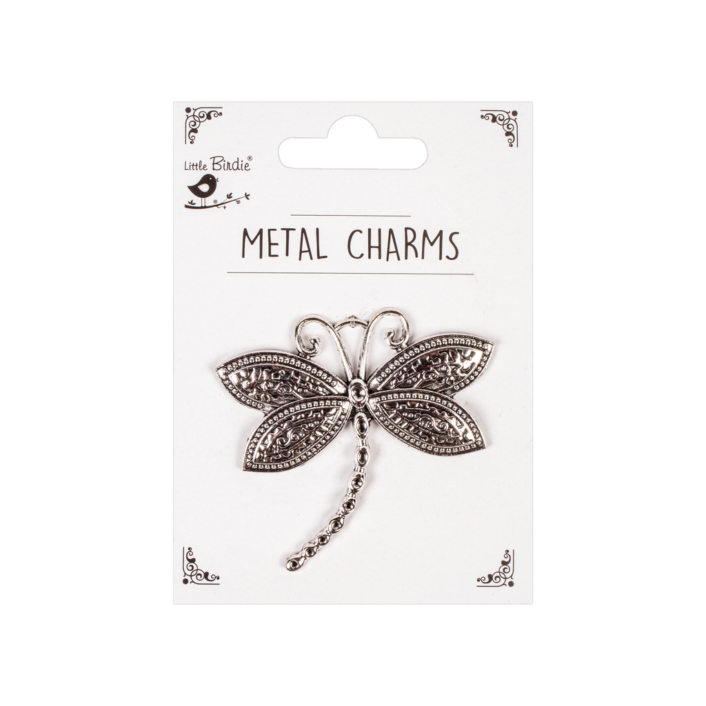 Metal Charms Dragonfly 1Pc