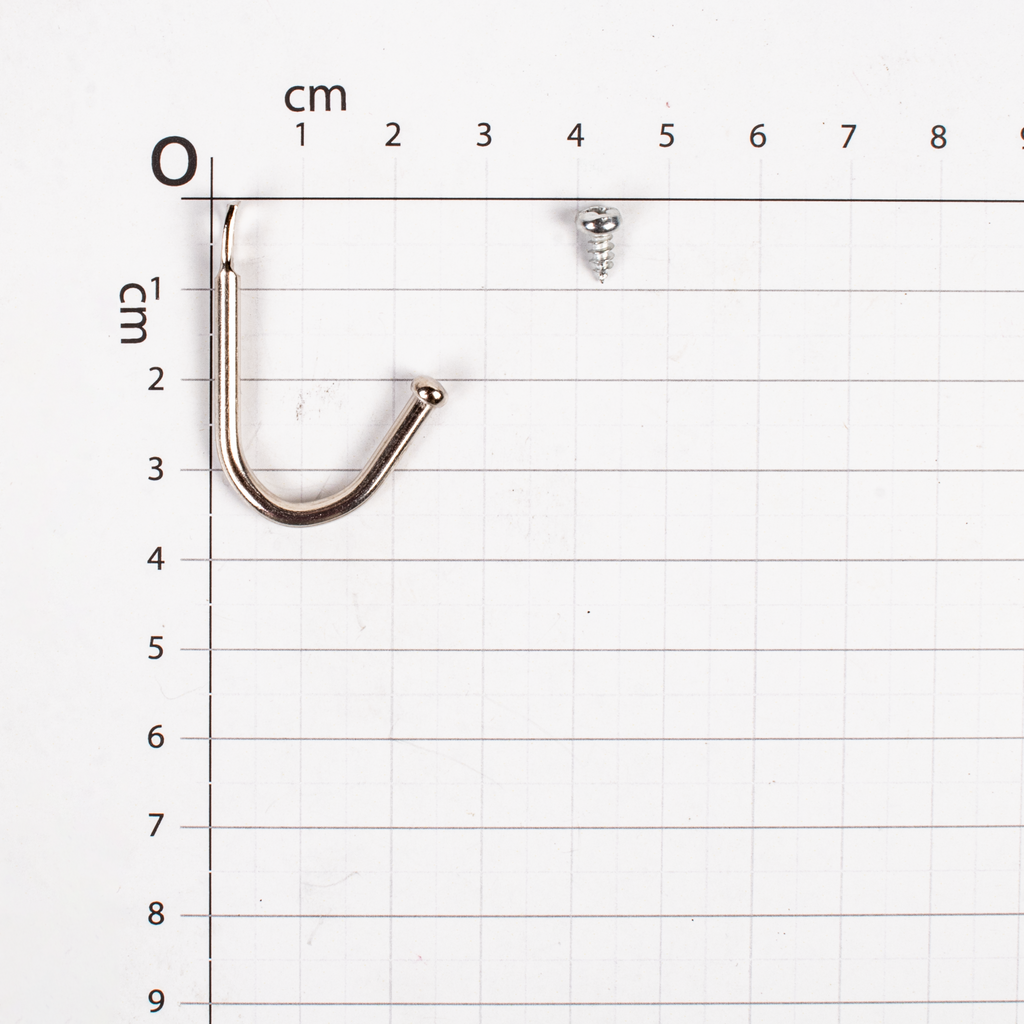 Multipurpose Hook With Screws 4Pc