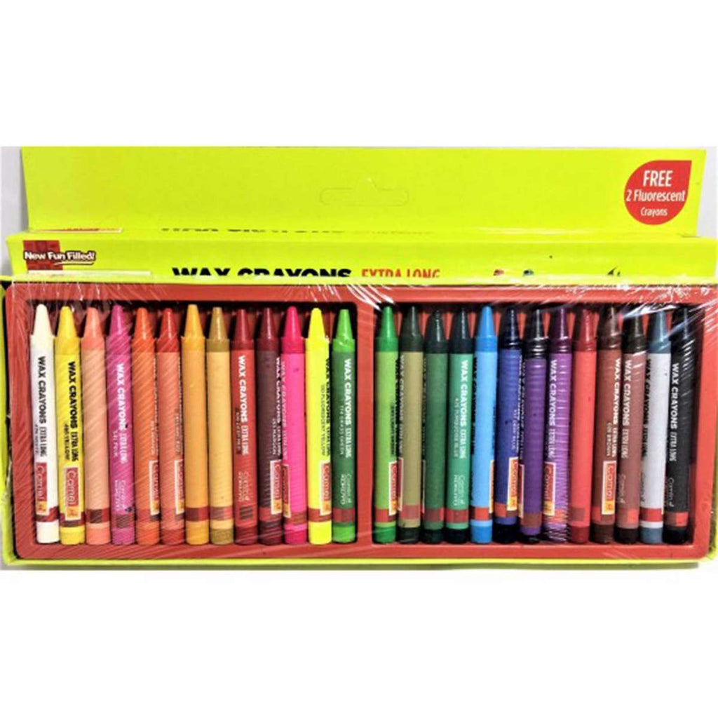 Wax Crayons (Extra Long) 4522547 12Shades Box Camlin