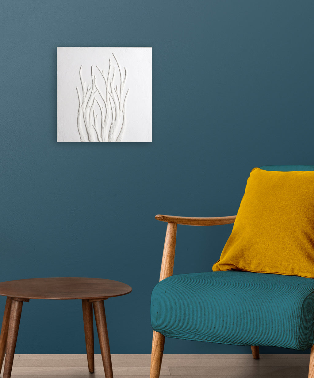 Wall Decor Sculpture Painting Winter Tree Art Approx H12 X L12 X D0.78inch 1pc